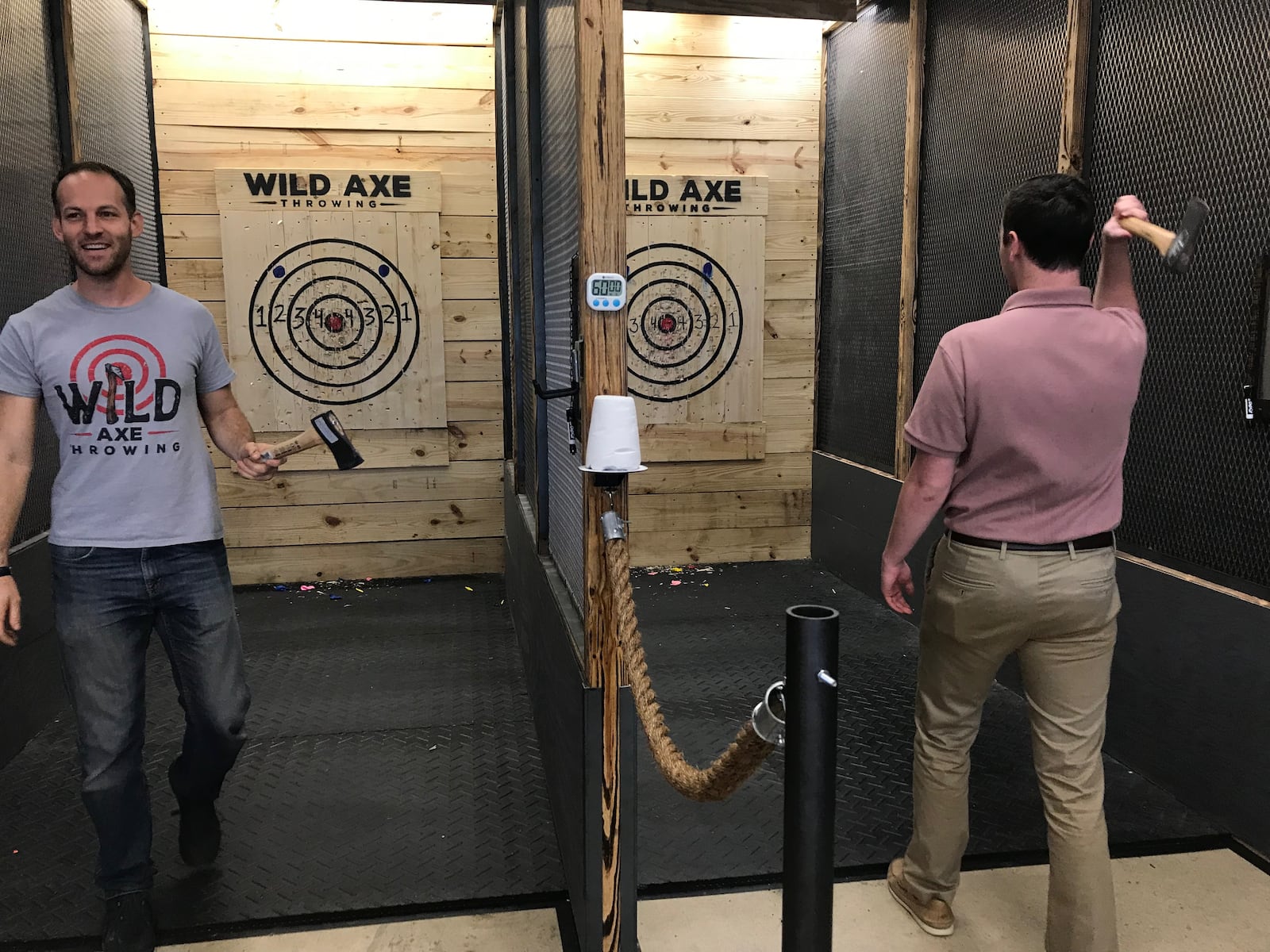 Wild Axe Throwing will open this week on Thursday, June 20.  Owners and business partners, Daniel Huiet and Michael Keggan, also own and operate Great Escape Game in Beavercreek.