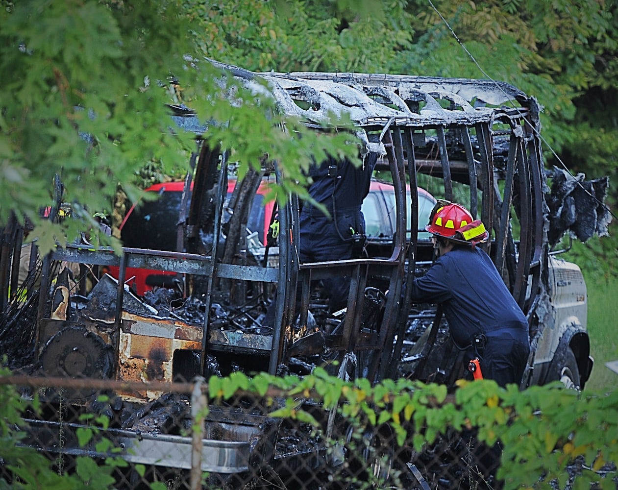 Fire in mobile home in Dayton