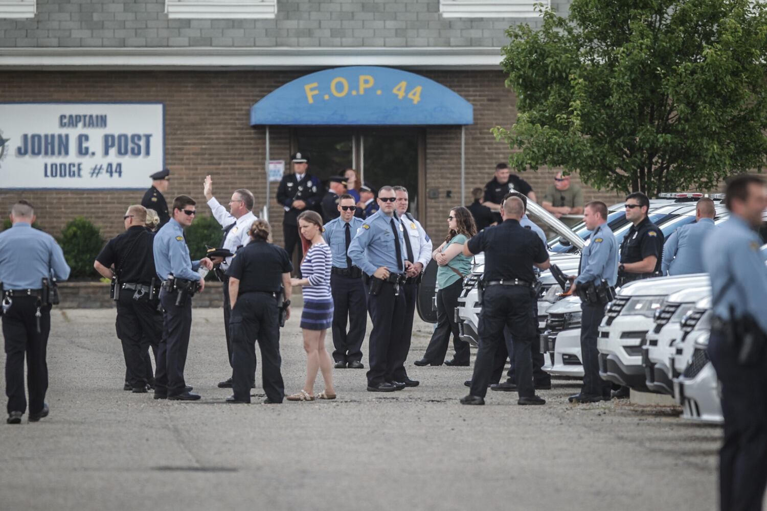 PHOTOS: Dayton police pay respects to K9 Phantom