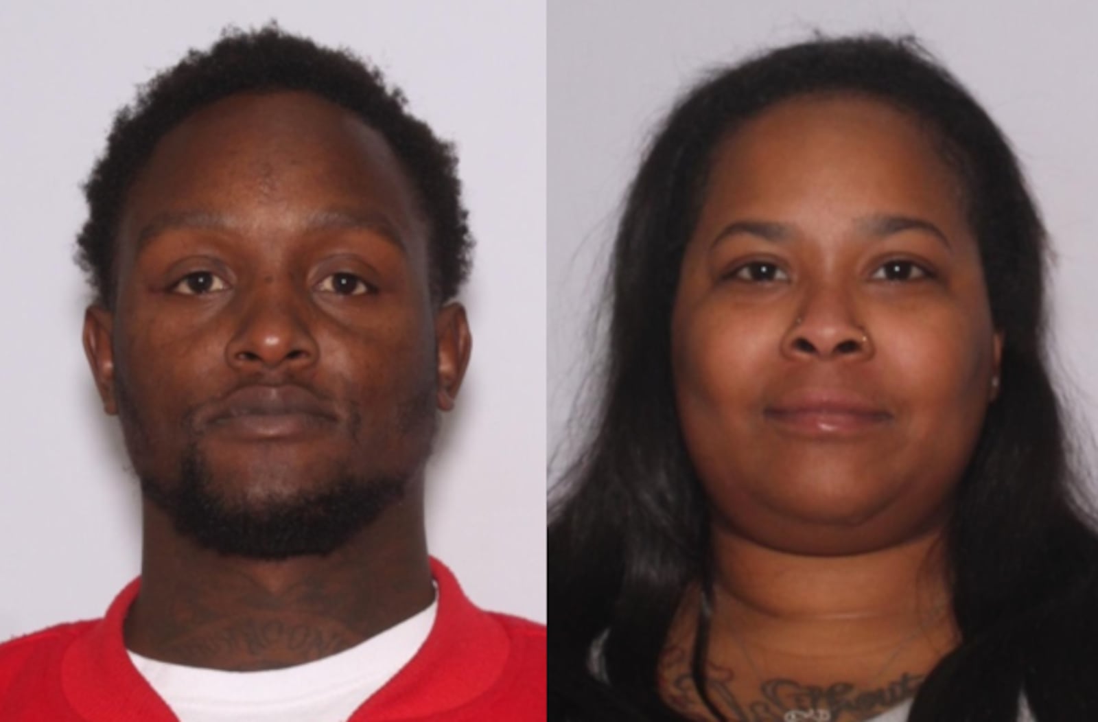 The Montgomery County Sheriff's Office identified Tommy Moreland, left, and Denisha Taylor, right, as the persons of interest in a shooting in Harrison Twp. on Nov. 17, 2023, that killed a 15-year-old girl. Photos courtesy the Montgomery County Sheriff's Office.