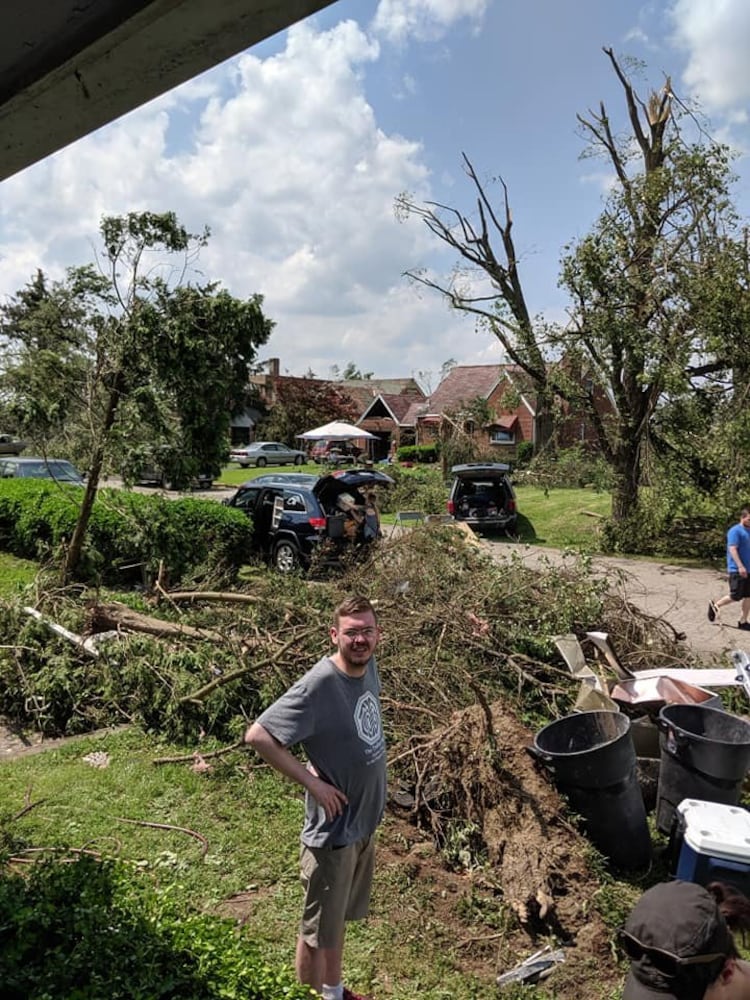 Photos: Community rallies around Dayton restaurant owner after son’s death, tornado