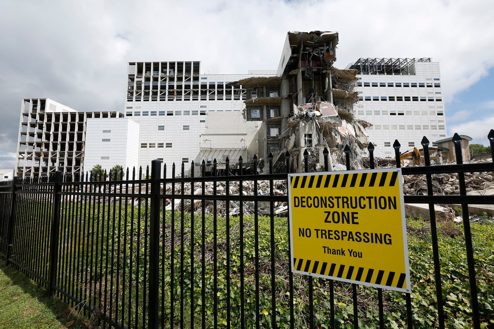 Much of the exterior covering at Good Samaritan Hospital has been removed and buildings on Salem Avenue have been demolished. Premier Health, which operated Good Samaritan, announced in January 2018 that it would be closing and eventually tearing down the hospital. The hospital officially closed July 23, of last year, ending its more than 85-year run. The decision to tear down the hospital has sparked outrage from some residents over the loss of not only health care services but also a major part of the areas identity and history. Good Samaritan had been built in an empty field in 1932 and was the original reason the surrounding neighborhoods were built. Visible demolition of the Good Samaritan Hospital began early 2019 and visible outside demolition started in March. Premier Health officials said in March that demolition will cost about $10 million.  TY GREENLEES / STAFF