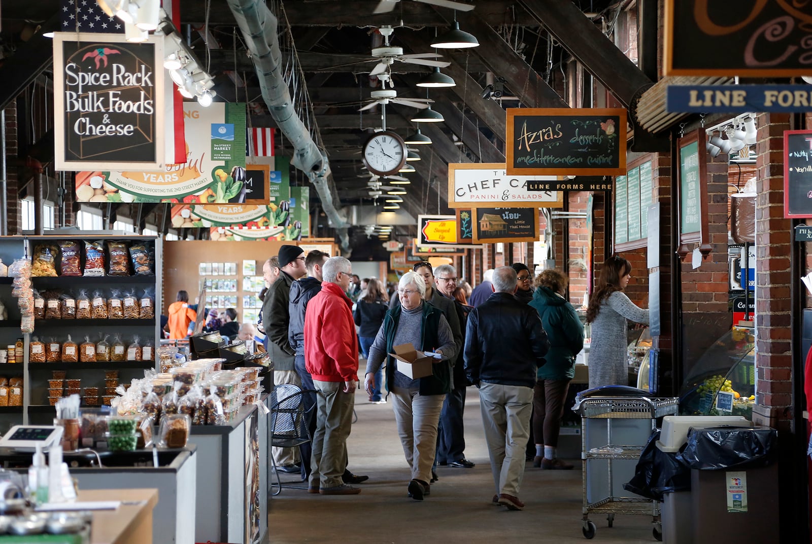 The 2nd Street Market opened in 2001 in the former Baltimore and Ohio Railroad freight depot built in 1911. LISA POWELL / STAFF