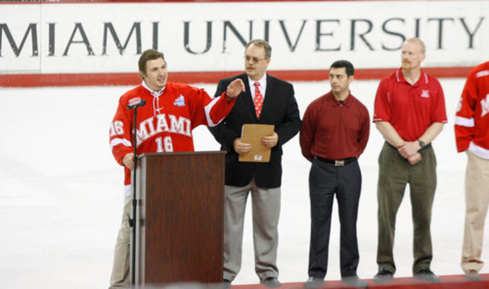 Miami hockey pep rally