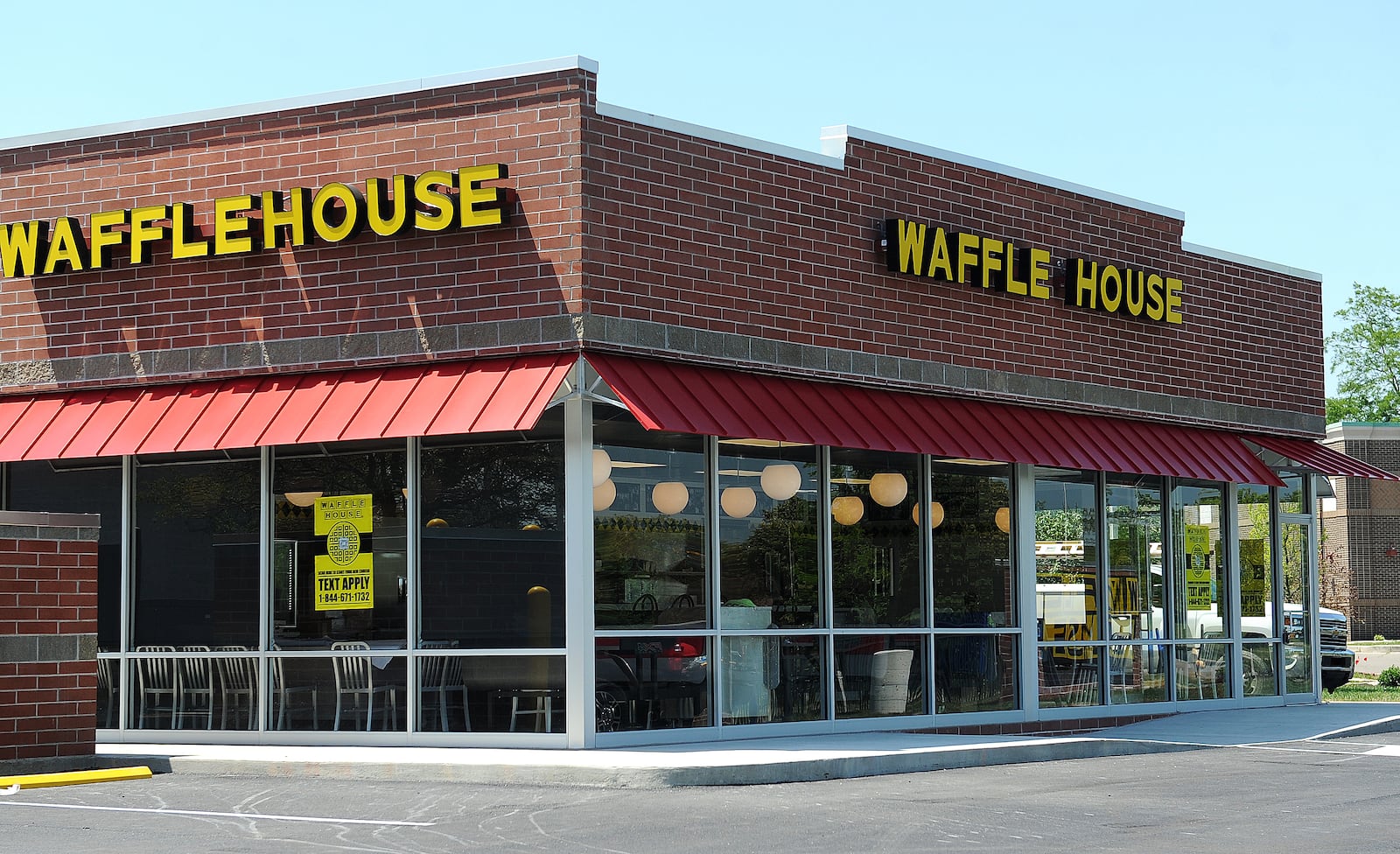 The Dayton area's newest Waffle House at 1963 Harner Drive in Xenia is planning to open on July 30. MARSHALL GORBY\STAFF