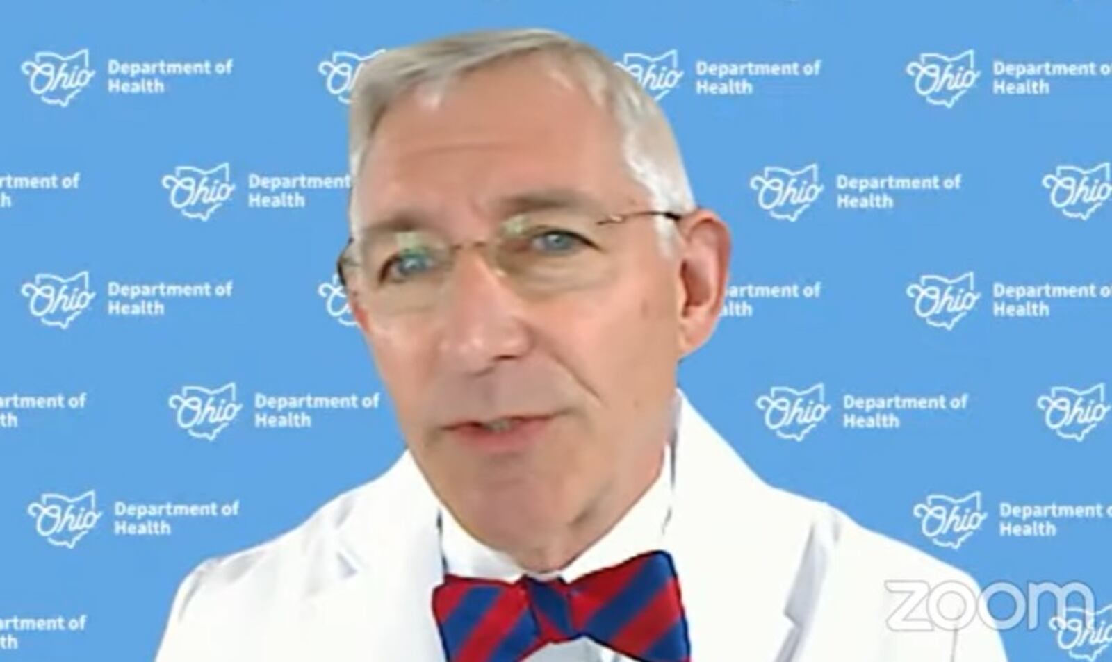 Dr. Bruce Vanderhoff, director of the Ohio Department of Health, during a press conference on Thursday, May 30. COURESTY OF THE OHIO DEPARTMENT OF HEALTH\YOUTUBE