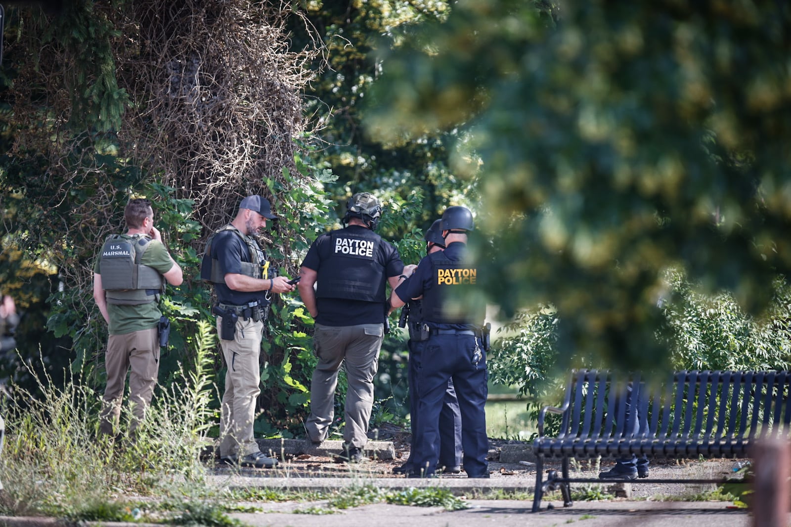 A Dayton police SWAT team responded to an apartment Wednesday in the 2100 block of Catalpa Drive. JIM NOELKER/STAFF