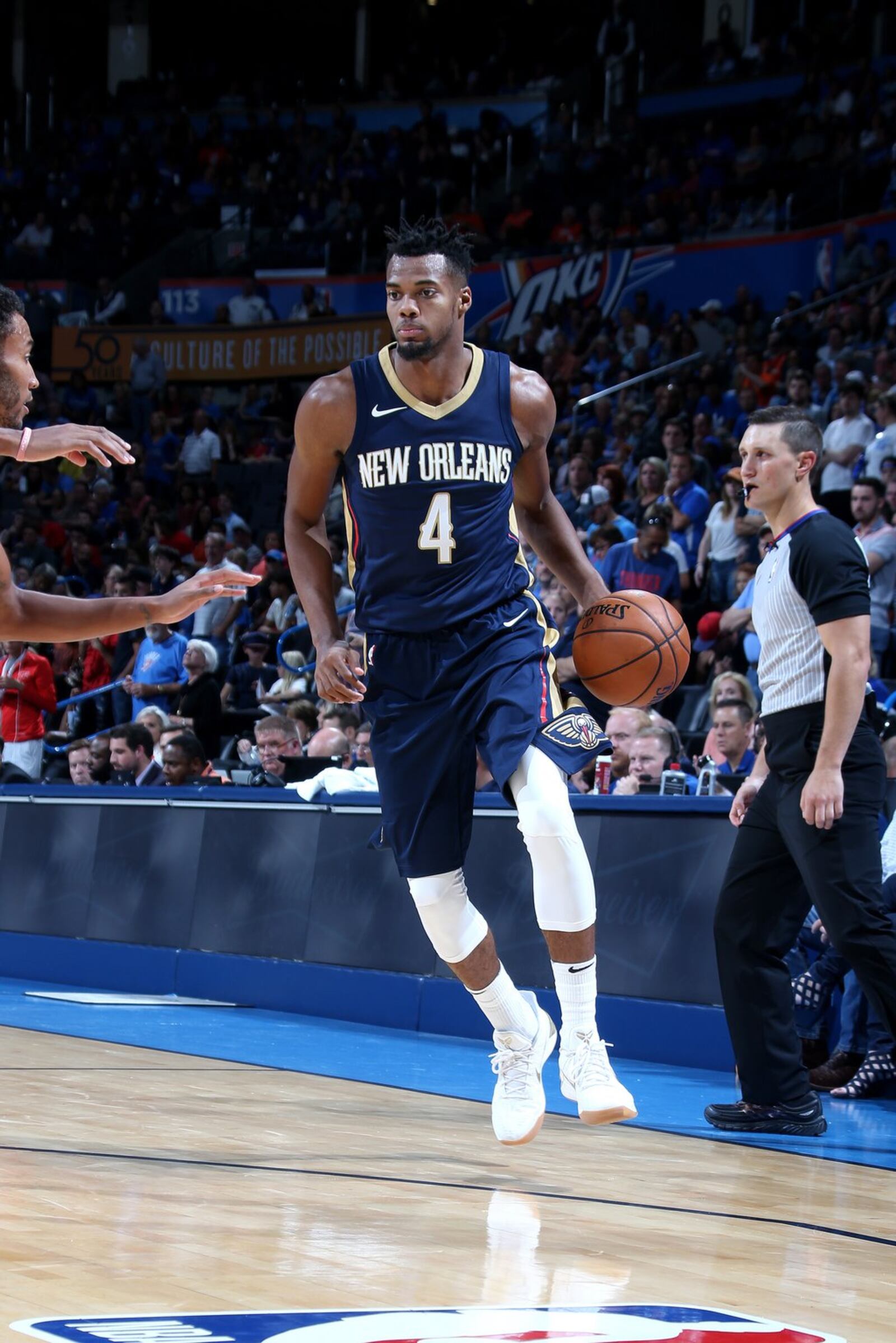 Former Dayton Flyer Charles Cooke in a game earlier this season with the New Orleans Pelicans. CONTRIBUTED / NBA PHOTOS