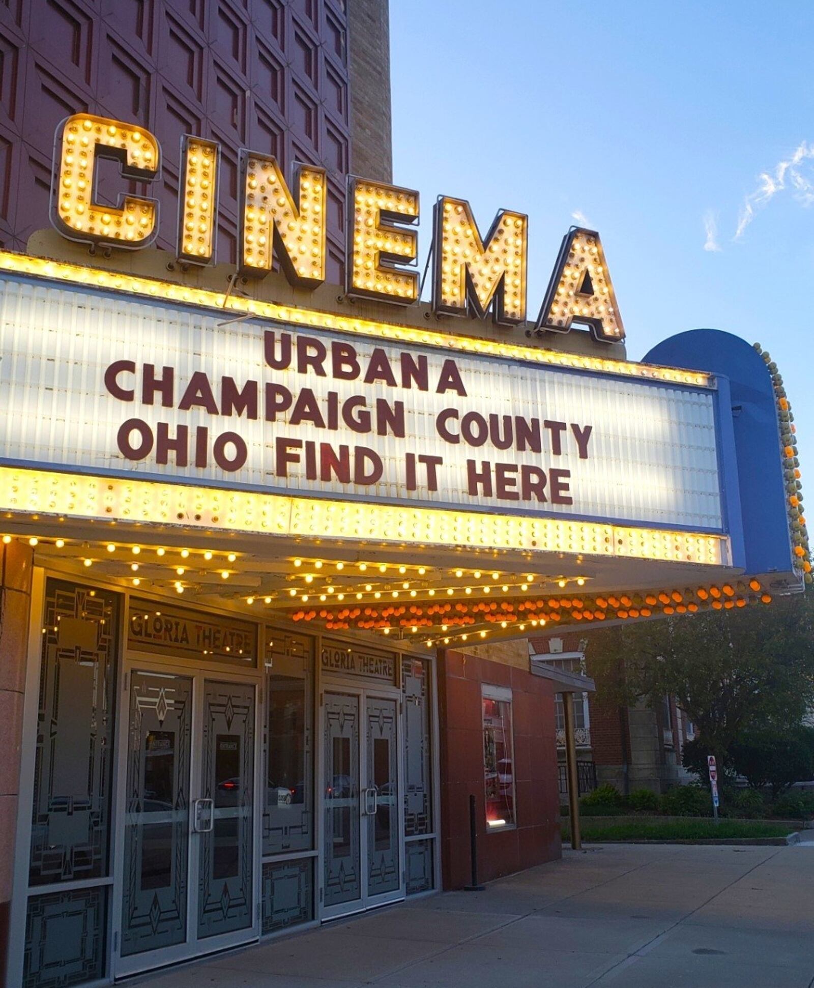 The Gloria Theatre in Urbana is a hybrid theatre, offering both a movie theatre and a live theatre in one. CONTRIBUTED