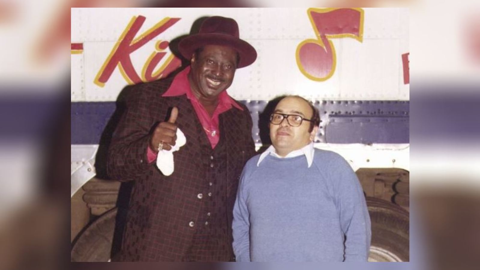 Jerry Gillotti and Albert King at Gilly's jazz club in Dayton.