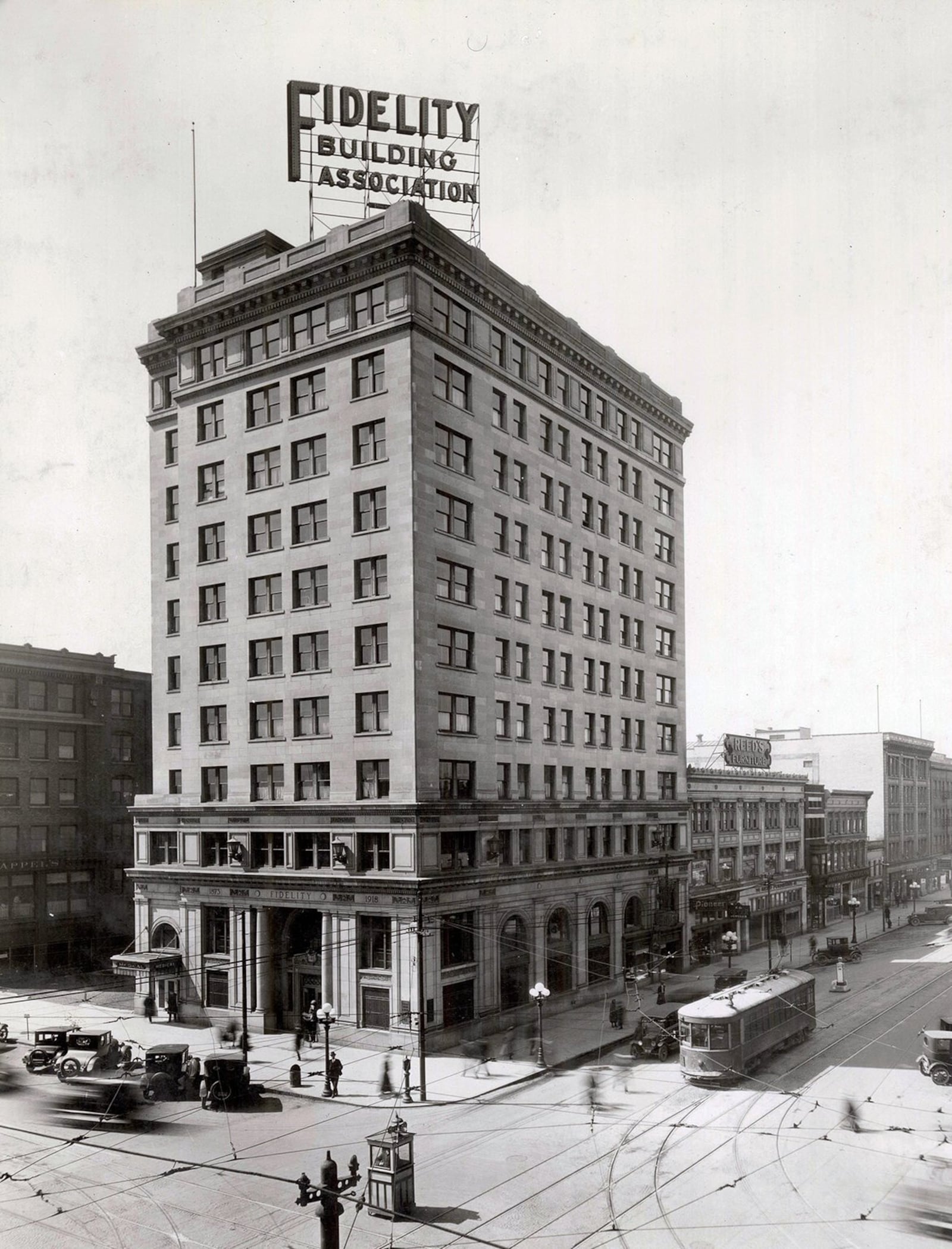 The Fidelity Building, located on thh southwest corner of Fifth and Main streets opened to the public on Feb. 22, 1919. The building had eight floor of offices, many used by docotrs in the medical and dental professions. DAYTON METRO LIBRARY