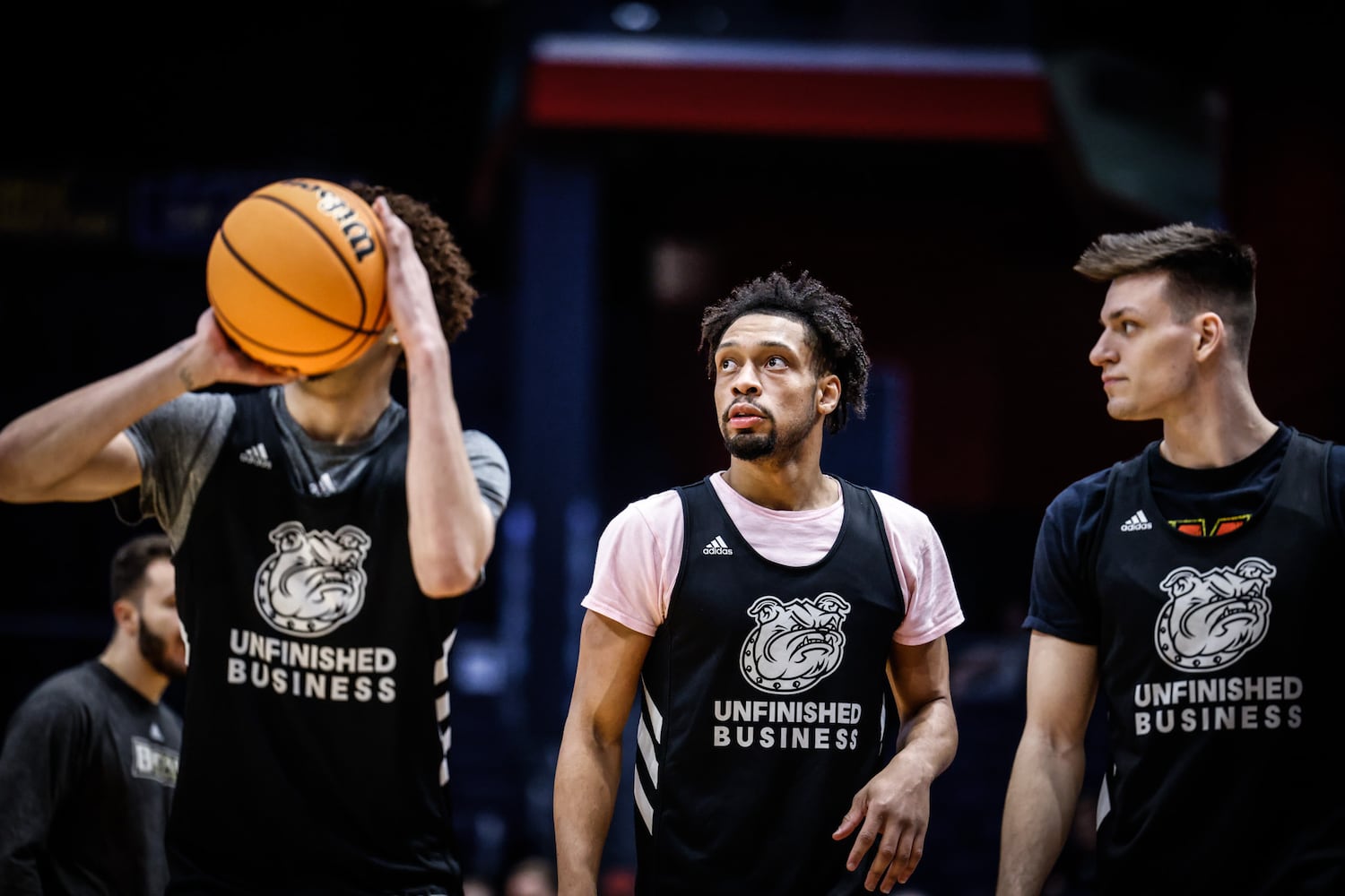 Wright State, Bryant  practice at UD Arena ahead of tourney game