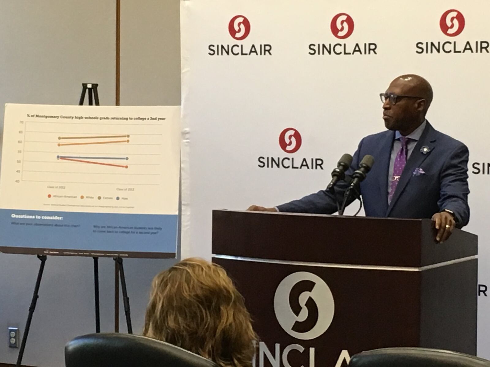 Michael Carter, Sinclair Community College chief diversity officer and senior advisor to the president, on heading a new effort to close achievement gaps in area schools in 2018. Josh Sweigart/STAFF