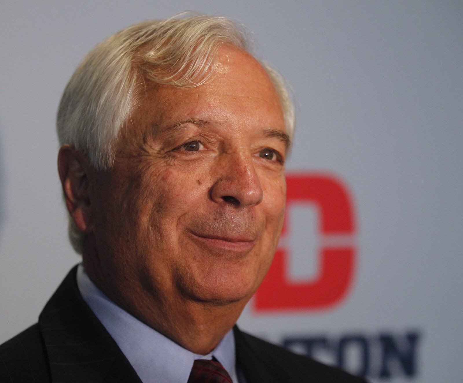 University of Dayton Director of Athletics Tim Wabler speaks to a press conference where he announced his retirement on Tuesday, July 7, 2015, at UD Arena. David Jablonski/Staff