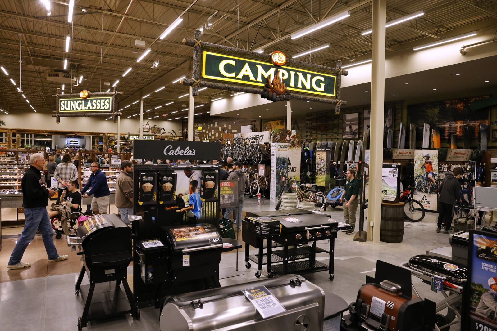 Bass Pro Shops celebrates the grand opening of their new store Wednesday, Feb. 21, 2024 in West Chester Township. NICK GRAHAM/STAFF