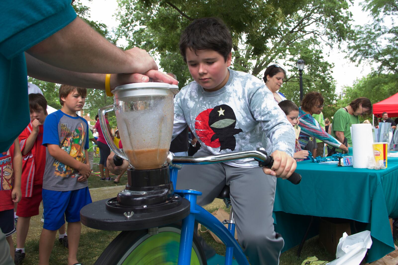 Party in the Park, an annual family celebration hosted by the Dayton Metro Library.