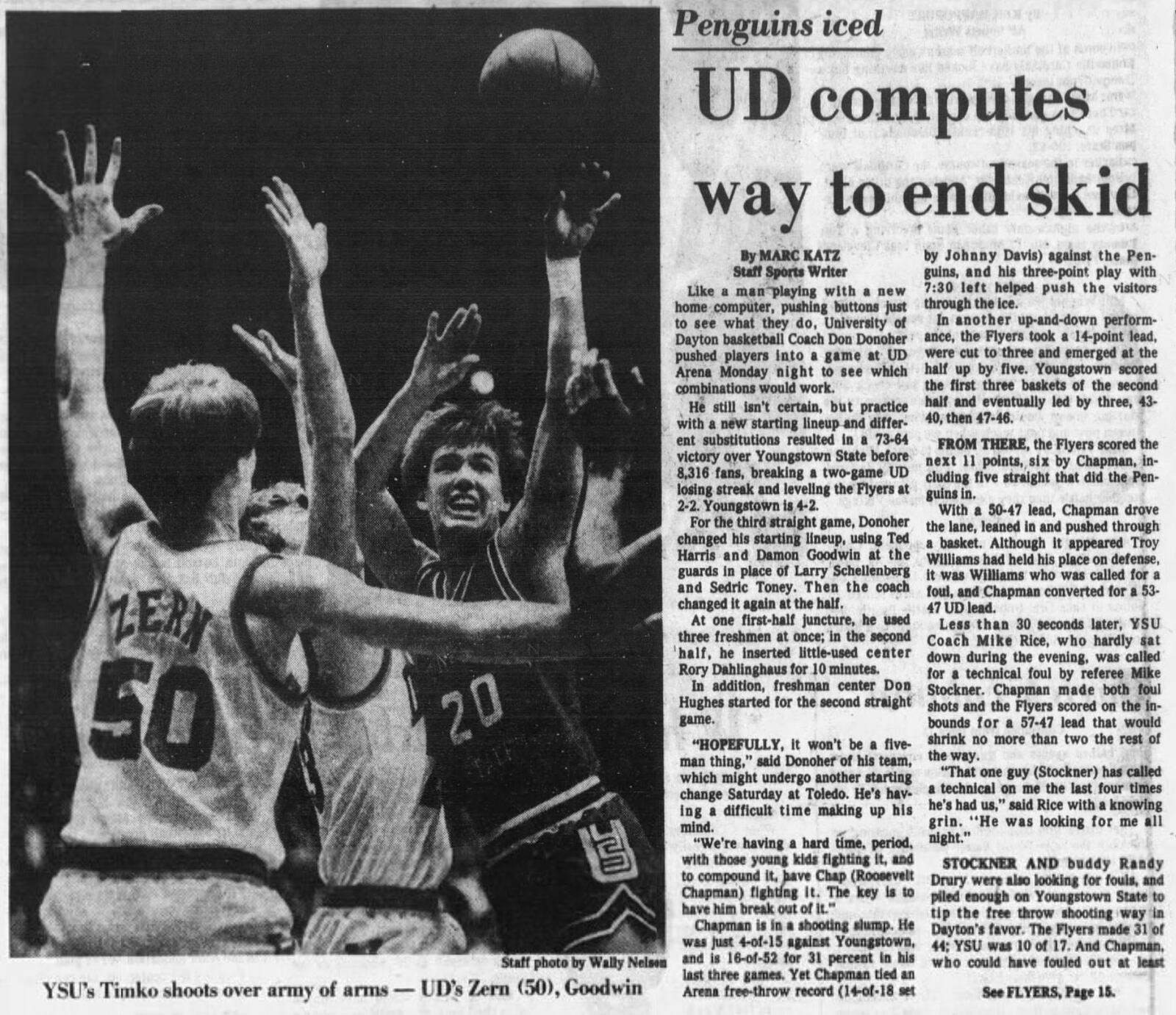 Dayton vs. Youngstown State in 1983. Dayton Daily News archive