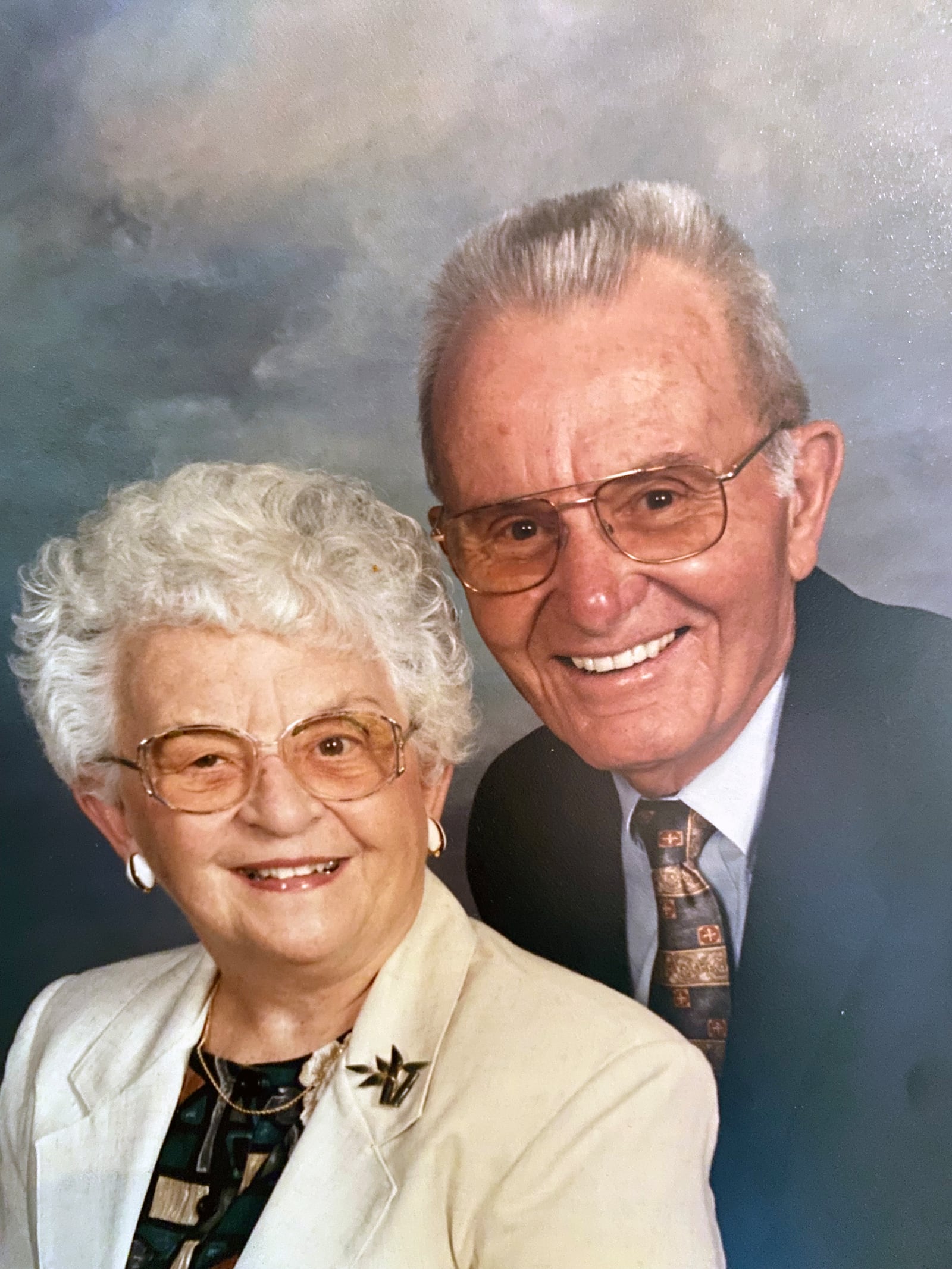 Jim Drake, right, and his wife Jane of Tipp City. He passed away in 2005 after a six year battle with Parkinson's Disease. Today, Jane is 98 years old. CONTRIBUTED