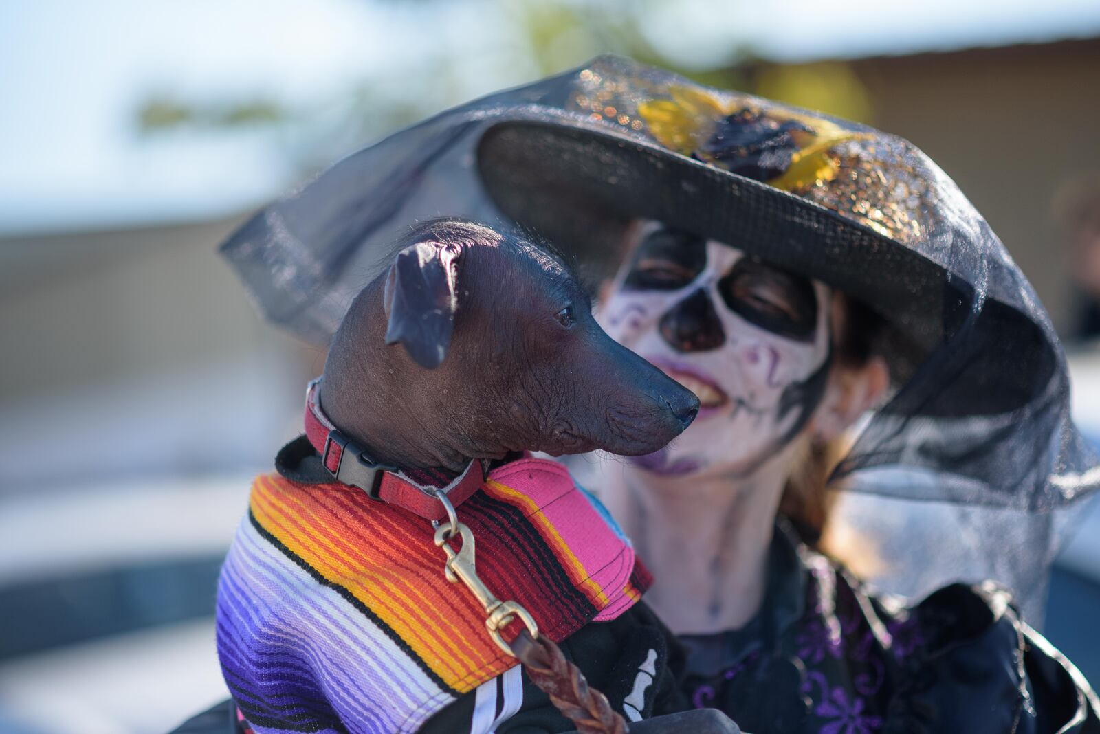 Dia De Muertos or Day of the Dead was celebrated in Dayton over the weekend on Sunday, Oct. 21 with a parade and celebration that included Day of the Dead alters, food, sugar skulls, music, traditional dance and more. TOM GILLIAM / CONTRIBUTING PHOTOGRAPHER