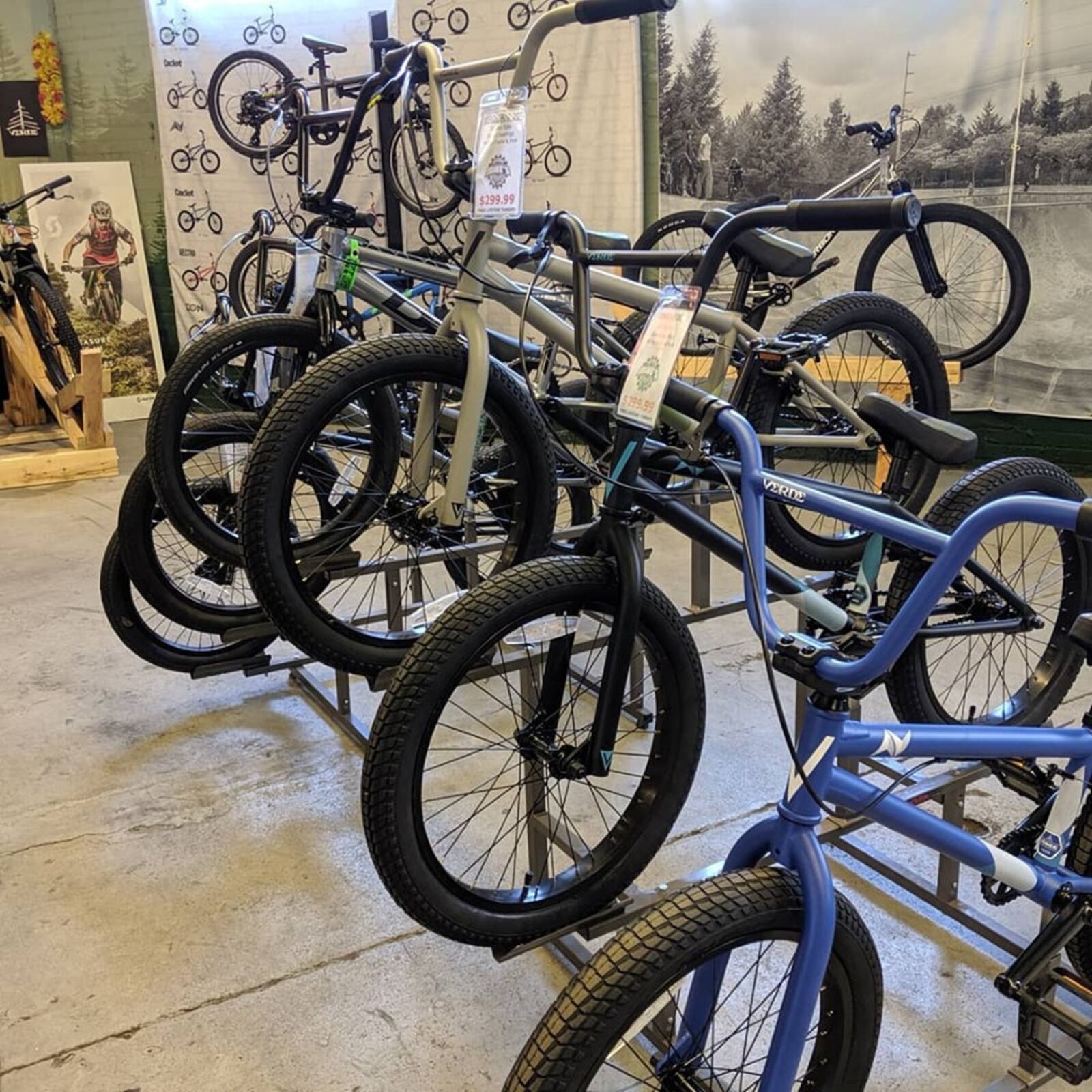 Mike's Indoor Bike Park in Dayton is offering free three-month layaway in its retail shop. CONTRIBUTED