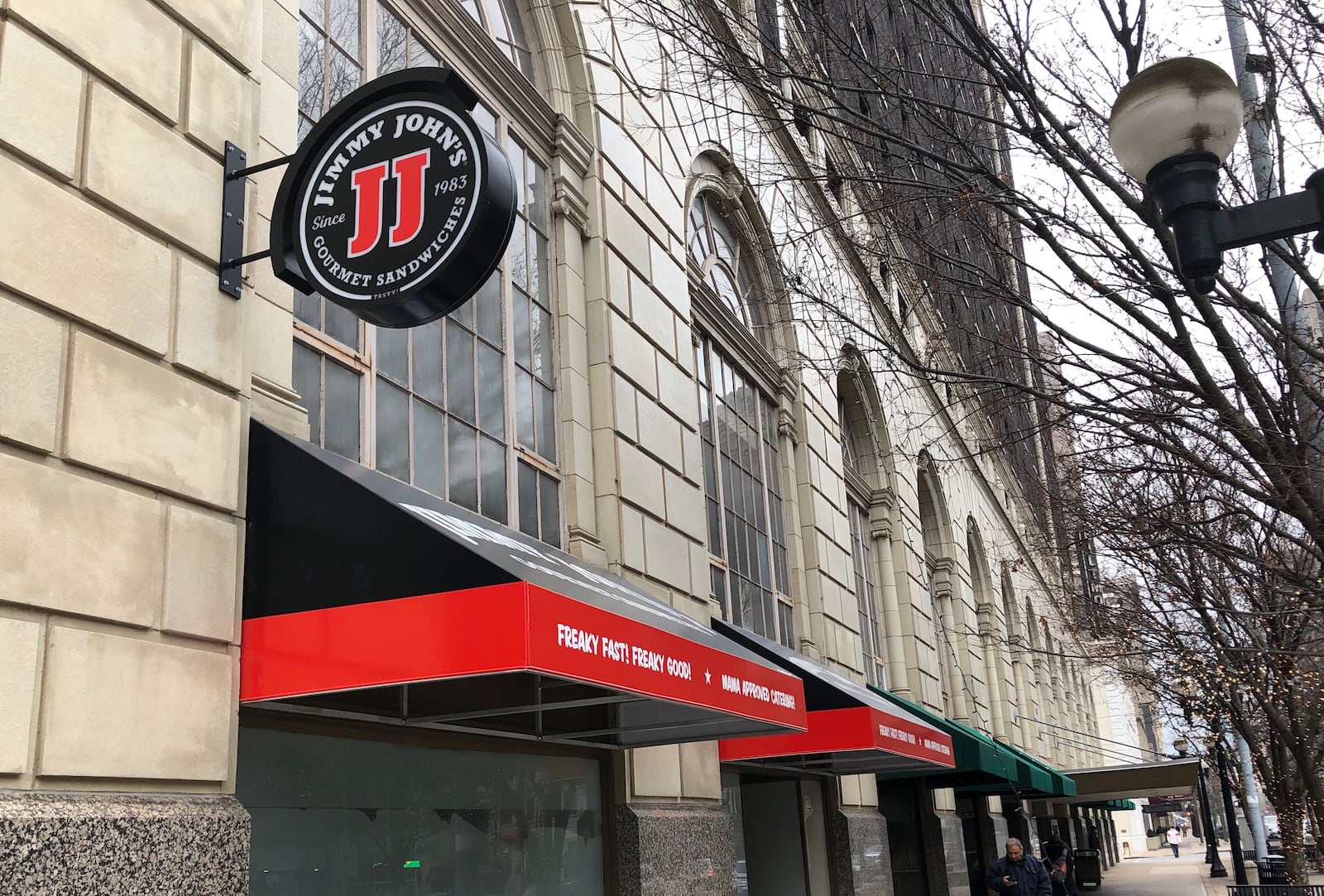 Jimmy John's is gearing up to open this new sandwich shop in the Biltmore Towers in downtown Dayton. MARK FISHER/STAFF