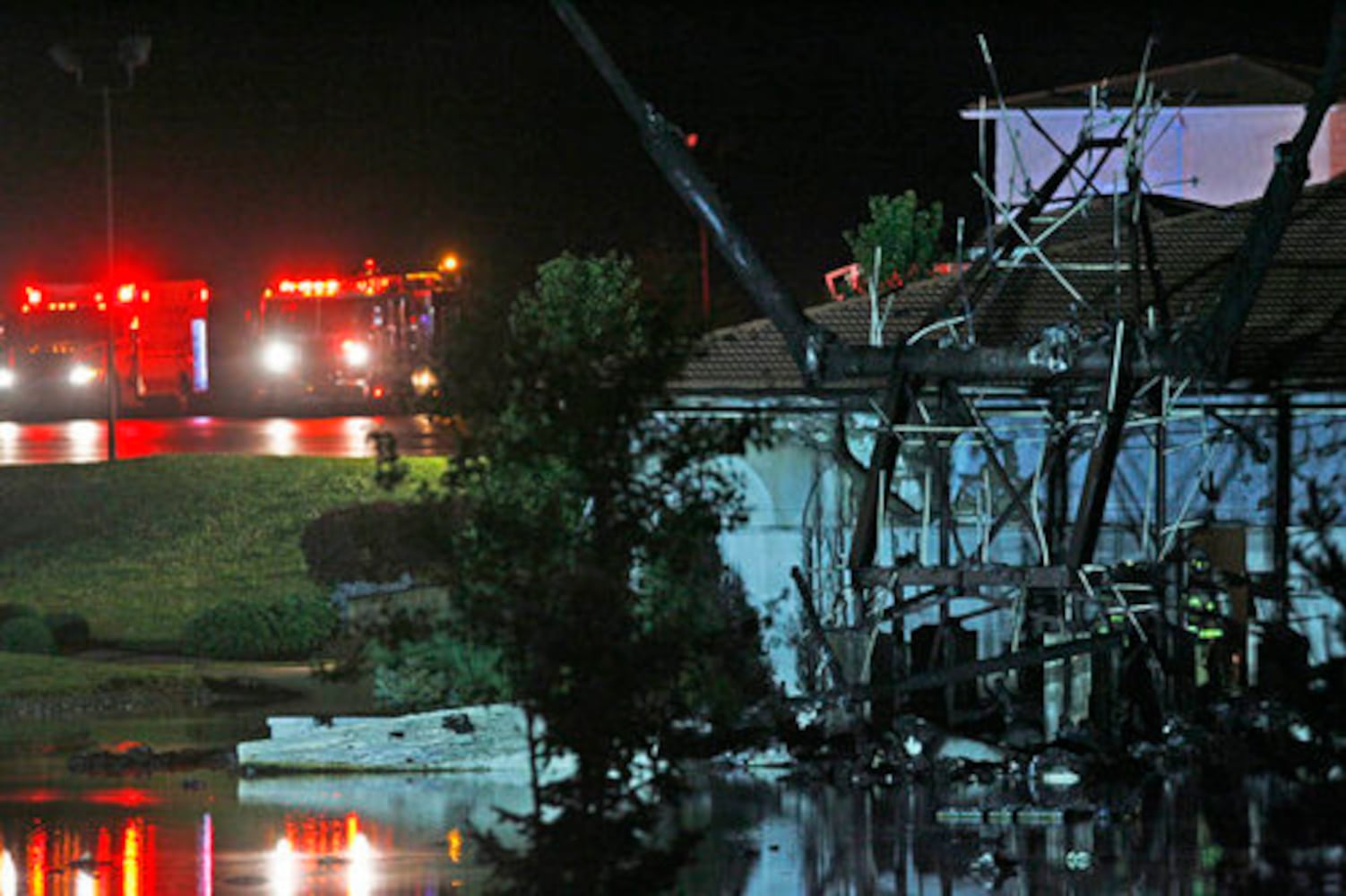 Frame of Jesus statue removed