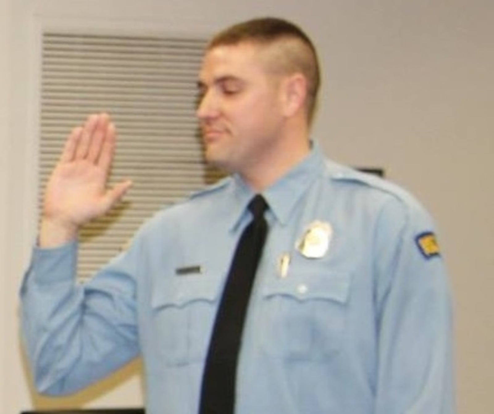 Joseph Setty is sworn in as a Dayton Police Department sergeant Feb. 25, 2016. Photo courtesy City of Dayton