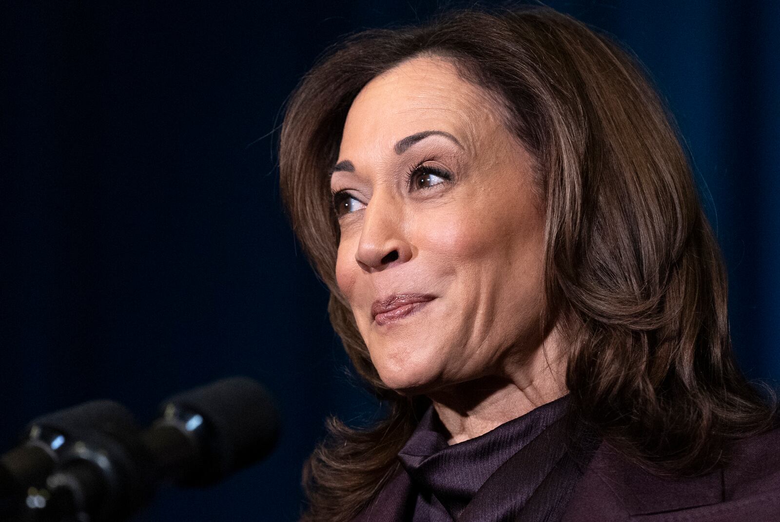 Vice President Kamala Harris speaks during the 2024 White House Tribal Nations Summit, Monday, Dec. 9, 2024, at the Department of the Interior in Washington. (AP Photo/Jacquelyn Martin)