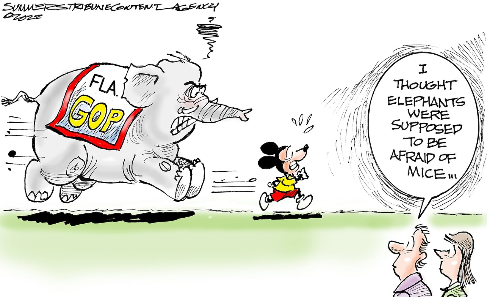 WEEK IN CARTOONS: DeSantis and Disney, masks on planes and more