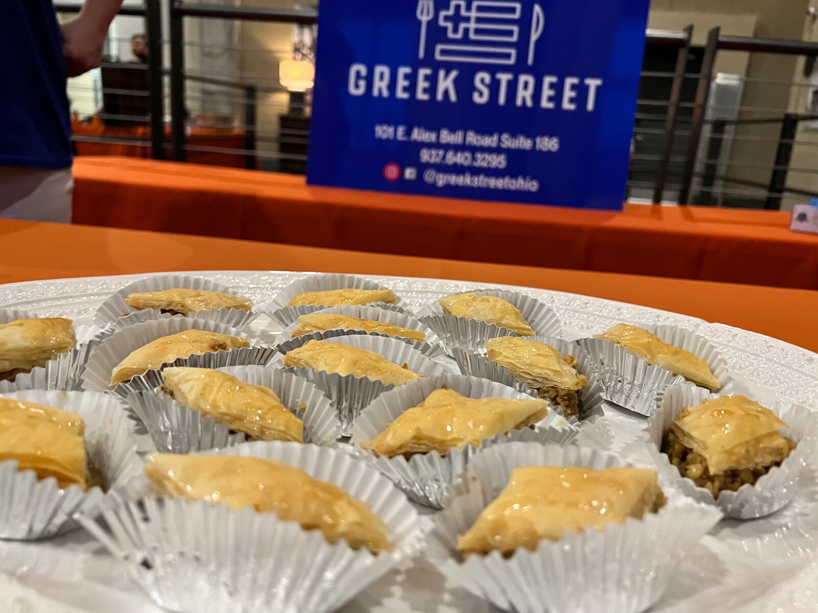 Baklava from Greek Street was among the dishes at the Sneak Peek to Winter Restaurant Week.