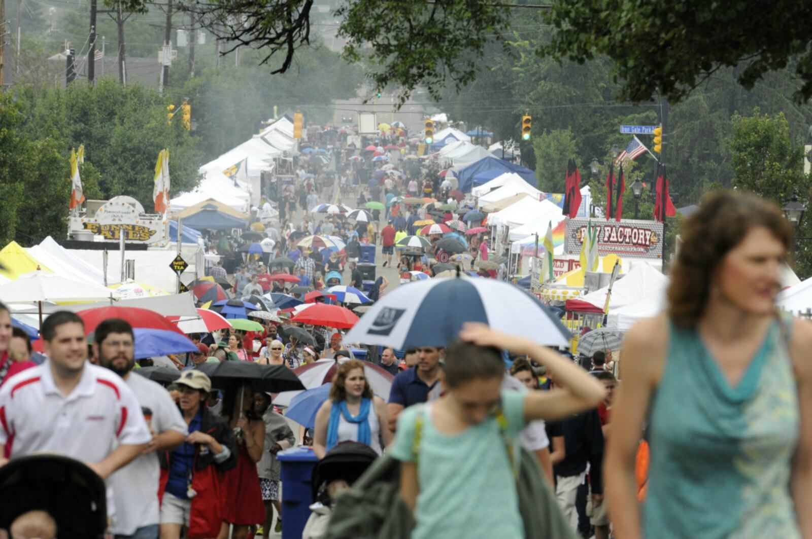 Despite rain on the Fourth of July, thousands of people attended the 2013 Centerville Americana Festival.