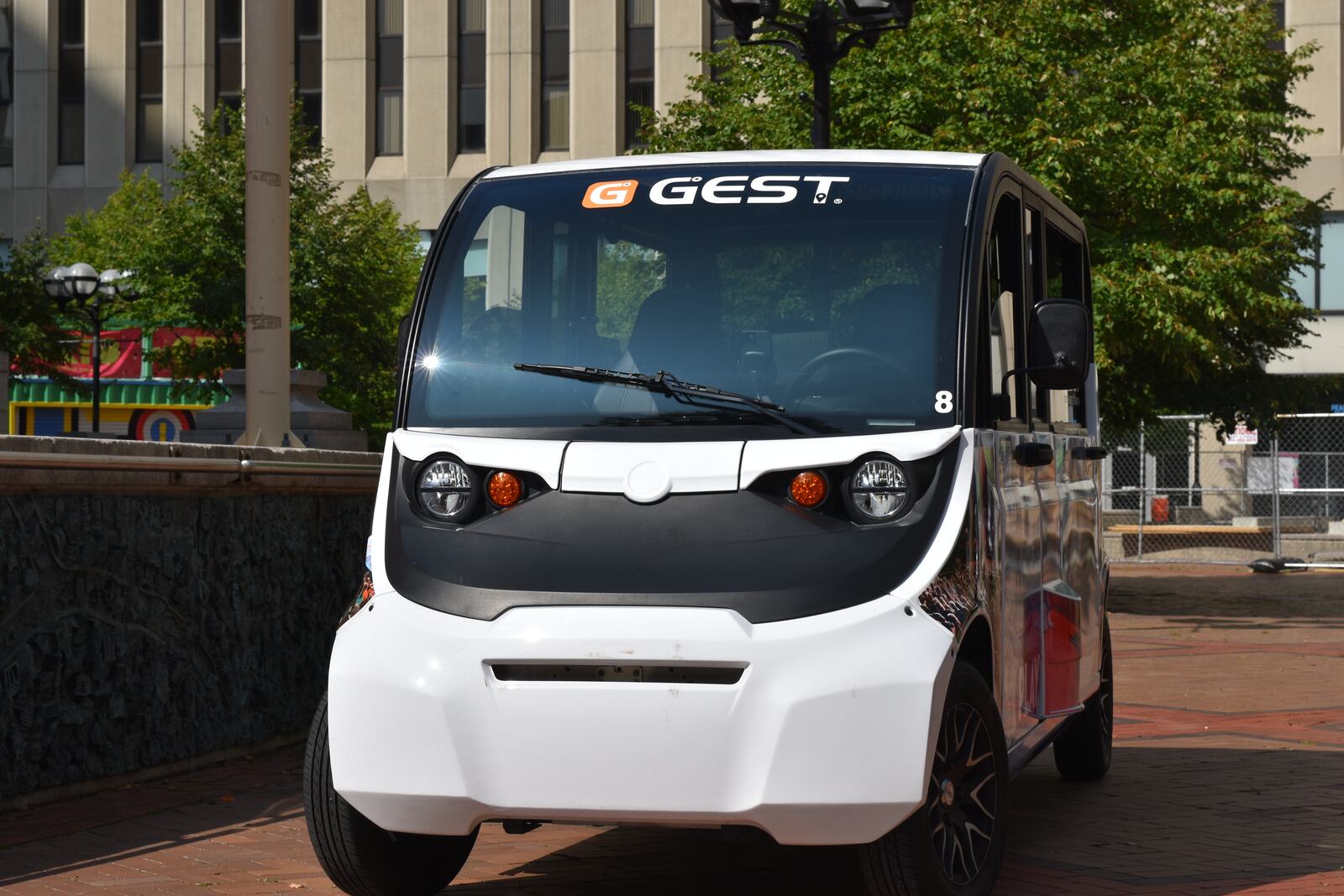 GEST Carts Dayton is a low-cost ride service that has launched in downtown Dayton. The carts will provide short trips around downtown Dayton and travel as far as the University of Dayton area. CORNELIUS FROLIK / STAFF