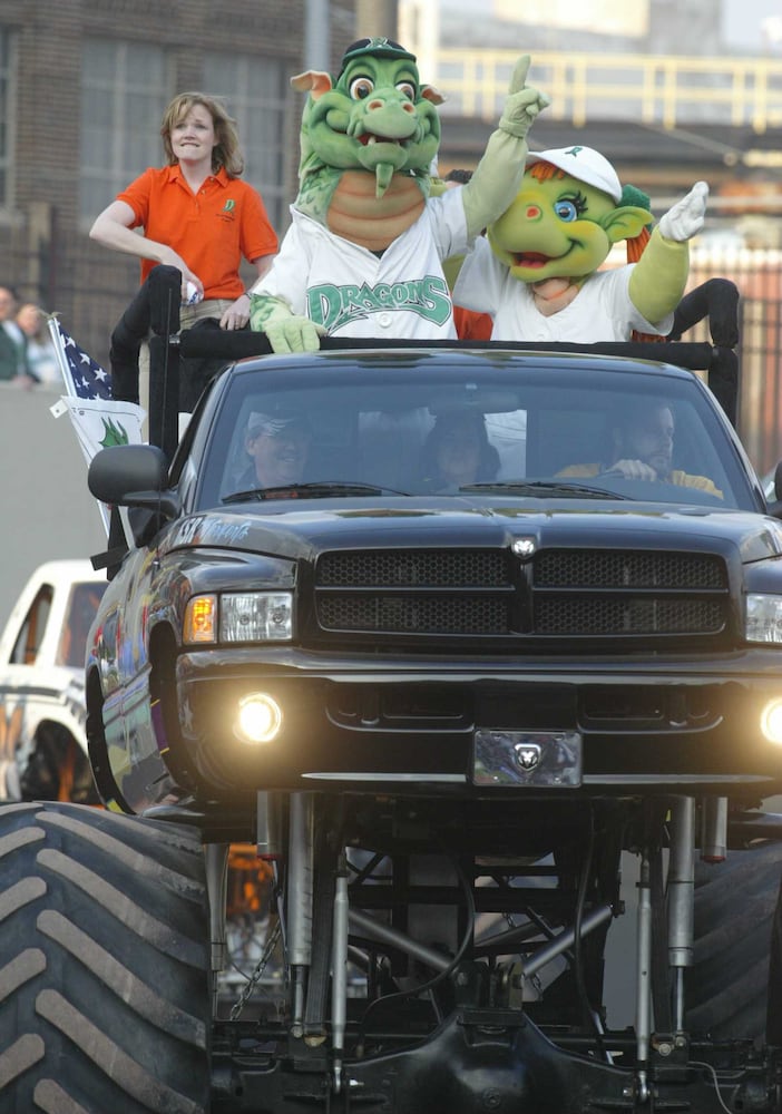 Dragons mascot fun in home openers