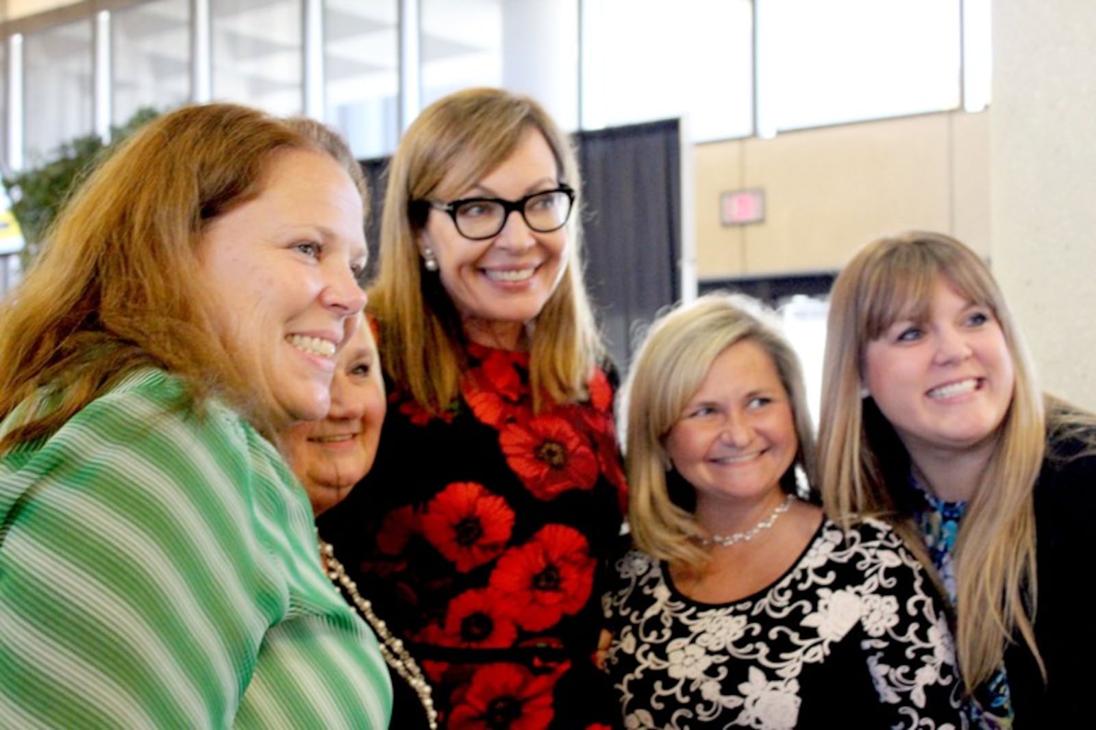 The 2017 Dayton Region's Walk of Fame induction ceremony at Sinclair Community College on Thursday, Sept. 28th, included a few stars. Pictured here is 2017 inductee and seven-time Emmy winner Allison Janney taking photos with attendees. AMELIA ROBINSON/STAFF