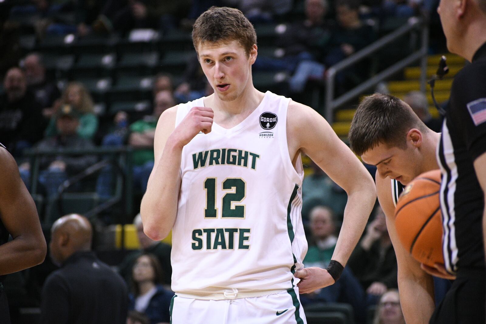 Wright State's A.J. Braun during a game last season vs. Green Bay. Wright State Athletics photo