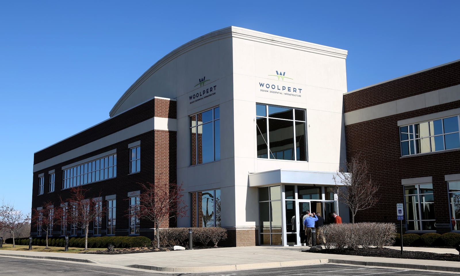 Woolpert’s Beavercreek headquarters off County Line Road. LISA POWELL / STAFF