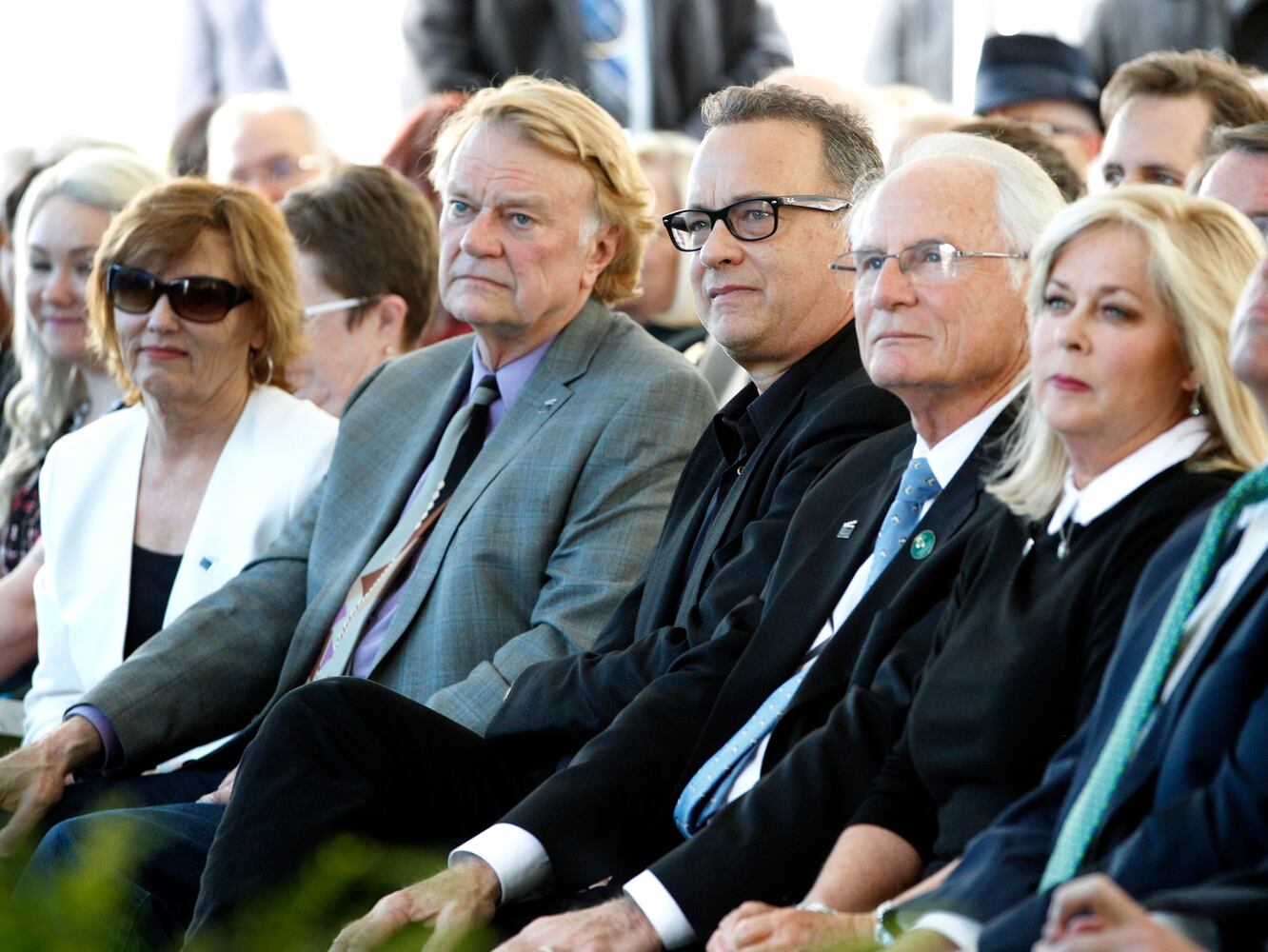 Tom Hanks cuts ribbon at Wright State University