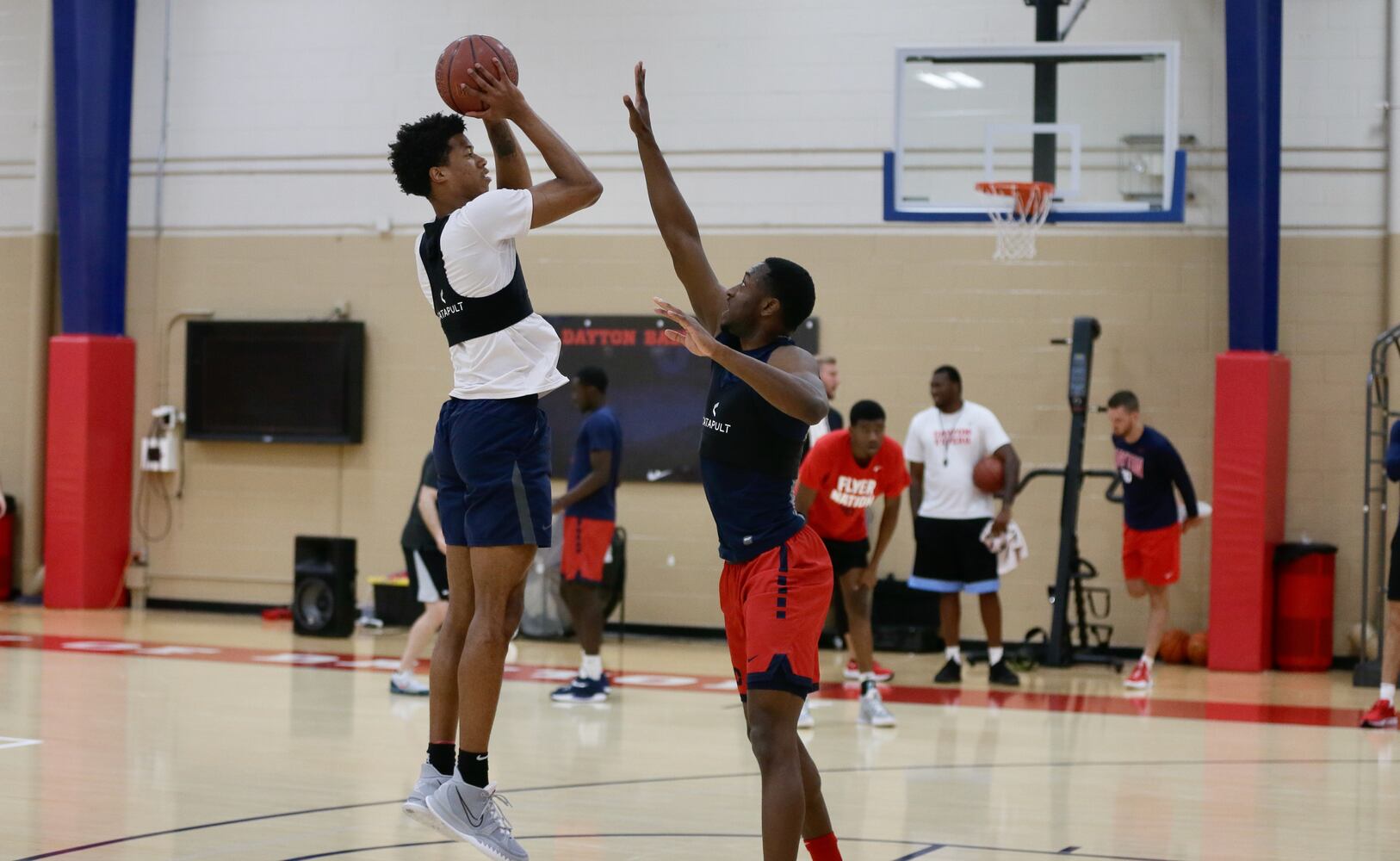 Dayton Flyers practice