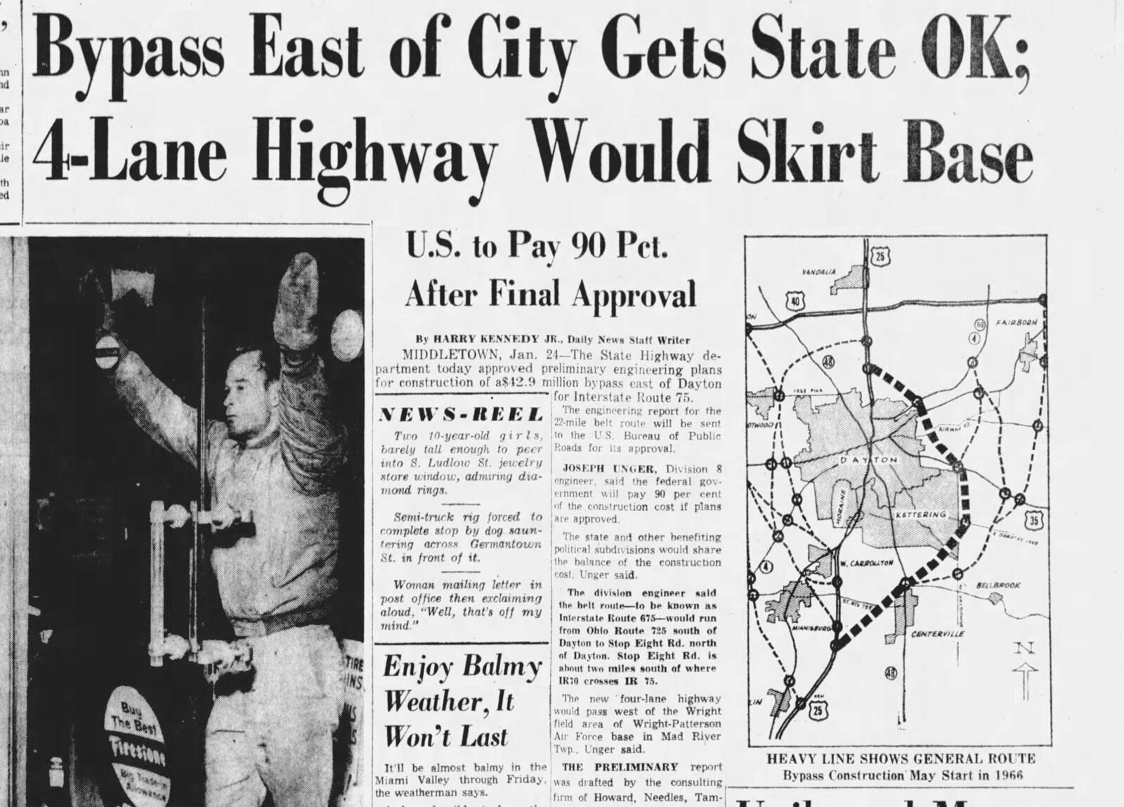 Dayton Daily News, Jan. 24, 1962. DAYTON DAILY NEWS ARCHIVES