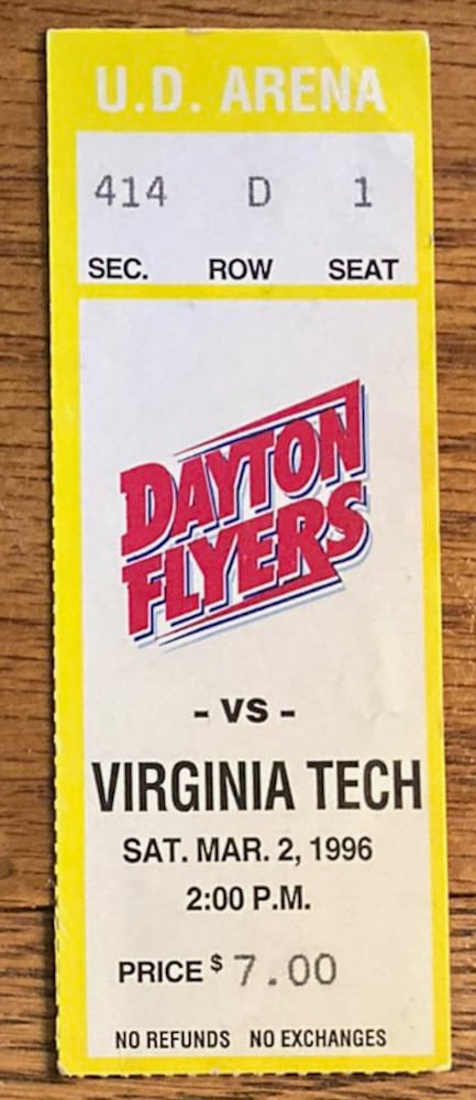 Dayton Flyers ticket stubs