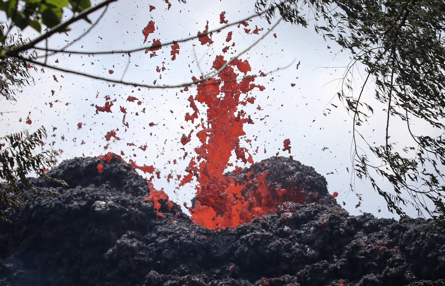 Photos: Hawaii volcano erupts