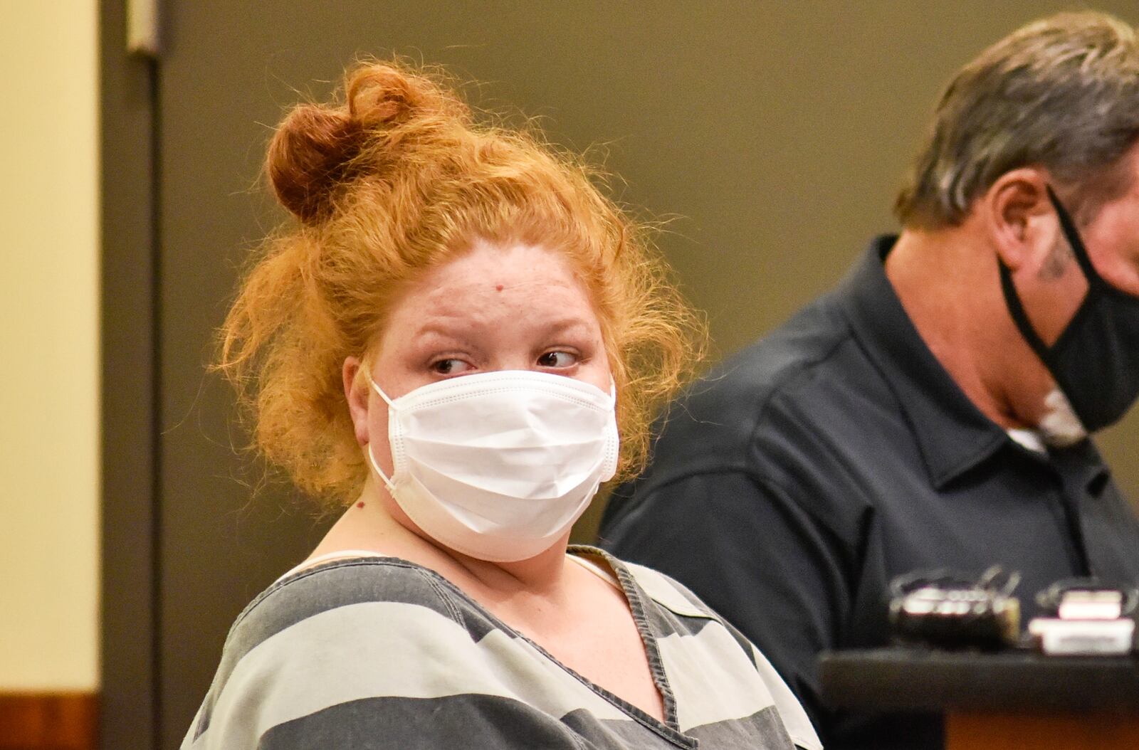 Bond was set this afternoon in Middletown Municipal Court at $1 million for Brittany Gosney, who is charged with murder, abuse of corpse and tampering with evidence in the death of her 6-year-old son. NICK GRAHAM / STAFF