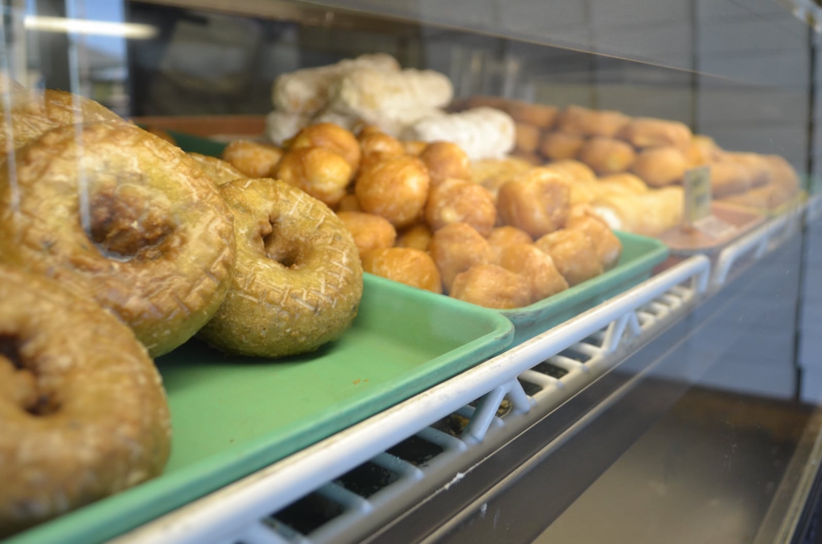 Some of the offerings of The Donut Haus in Springboro. Staff photo by Mark Fisher