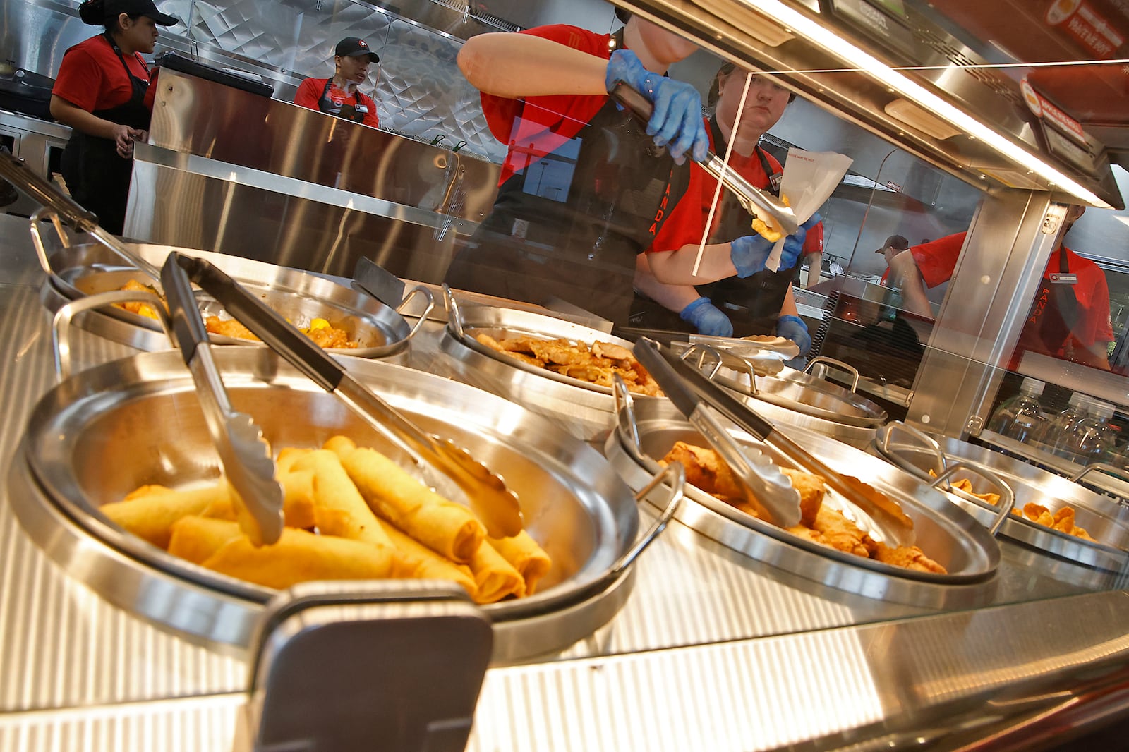 The Panda Express restaurant on Bechtle Avenue finally opened after months of anticipation Wednesday, Oct. 25, 2023. BILL LACKEY/STAFF