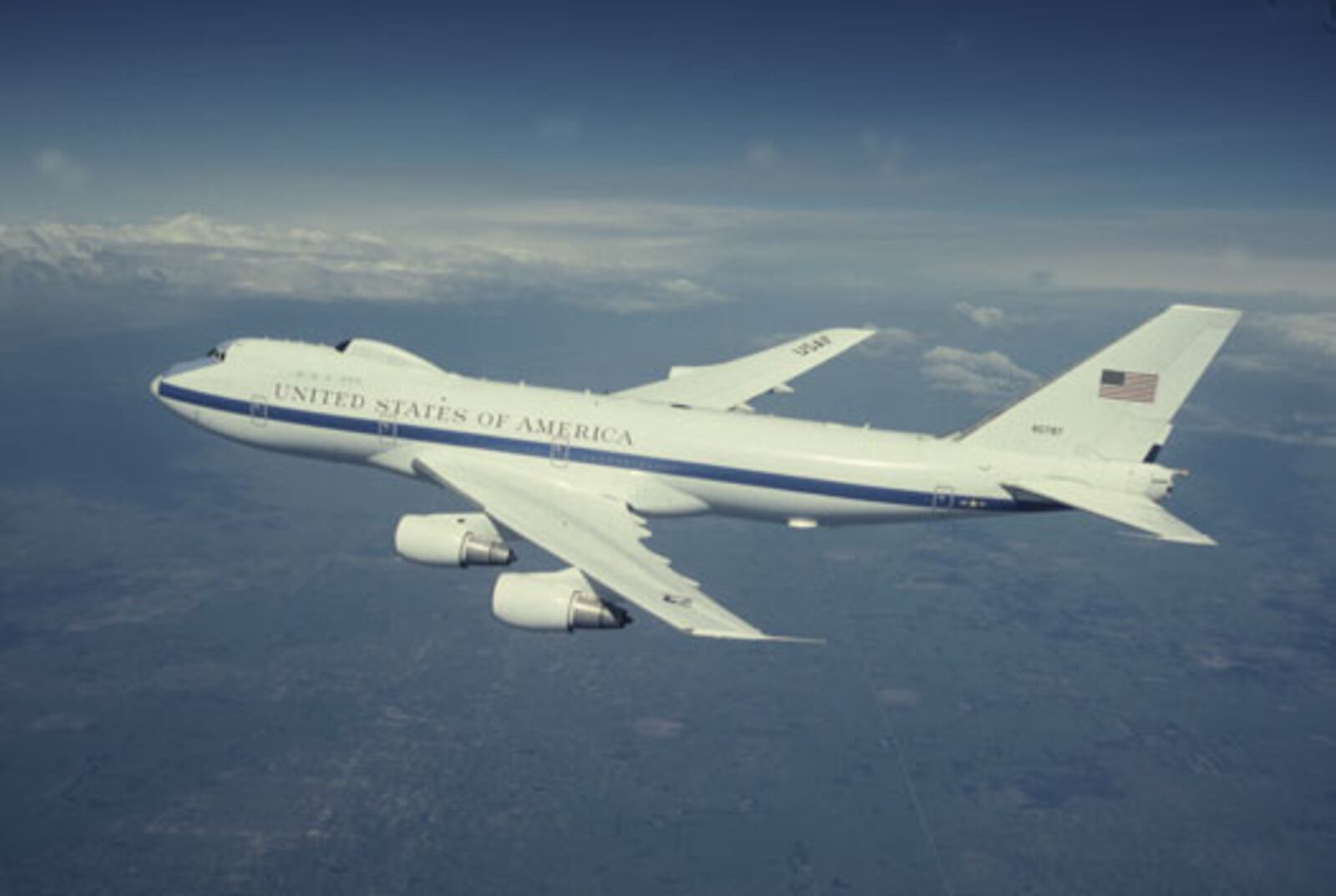 An Air Force photo of the E-4B "Nightwatch."