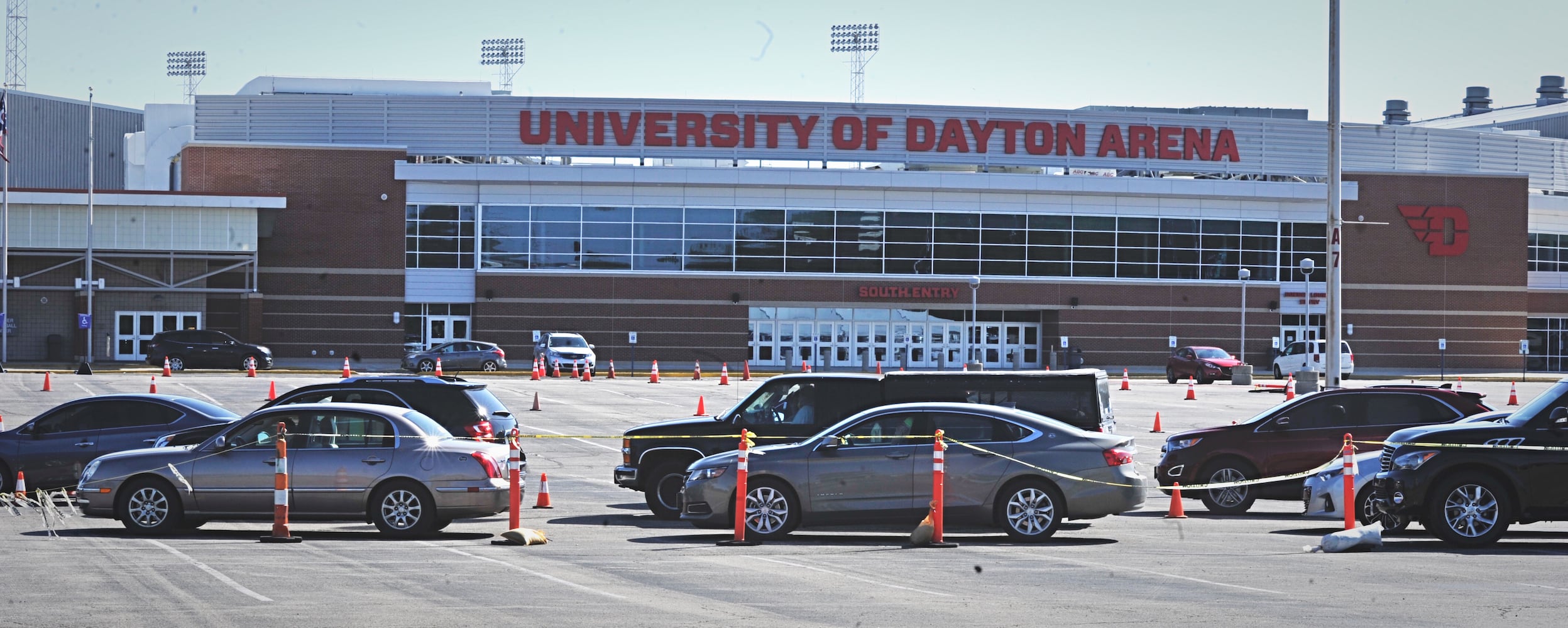 PHOTOS: Crowd lines up for antibody testing at UD Arena