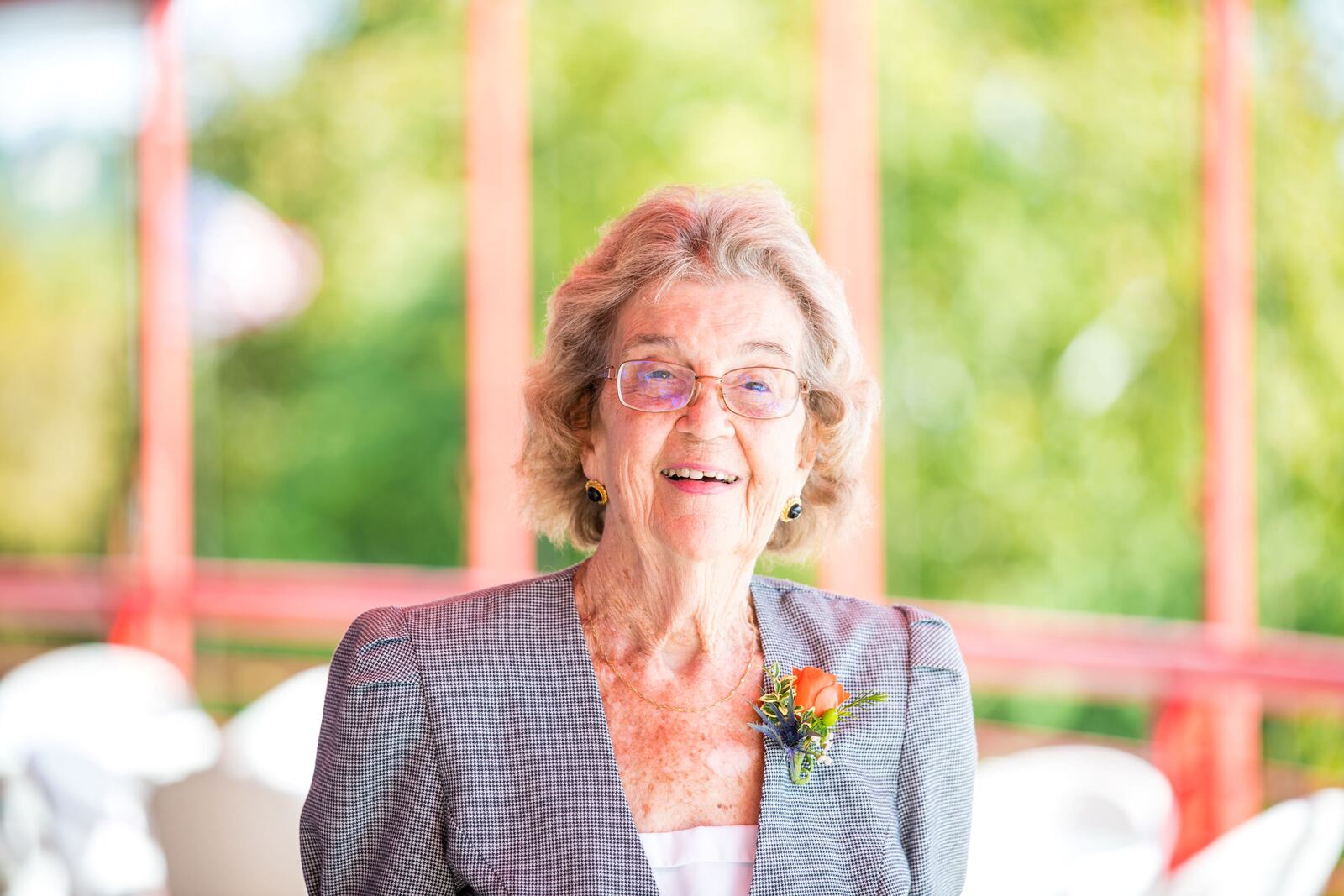 Shirley Oglesbee, of Centerville, was one of six Southwest Ohio seniors honored at Medical Mutual's Outstanding Senior Volunteer Awards Thursday, Sept. 22, 2022. Oglesbee, 87, has volunteered for Hannah's Treasure Chest since 2011. CONTRIBUTED