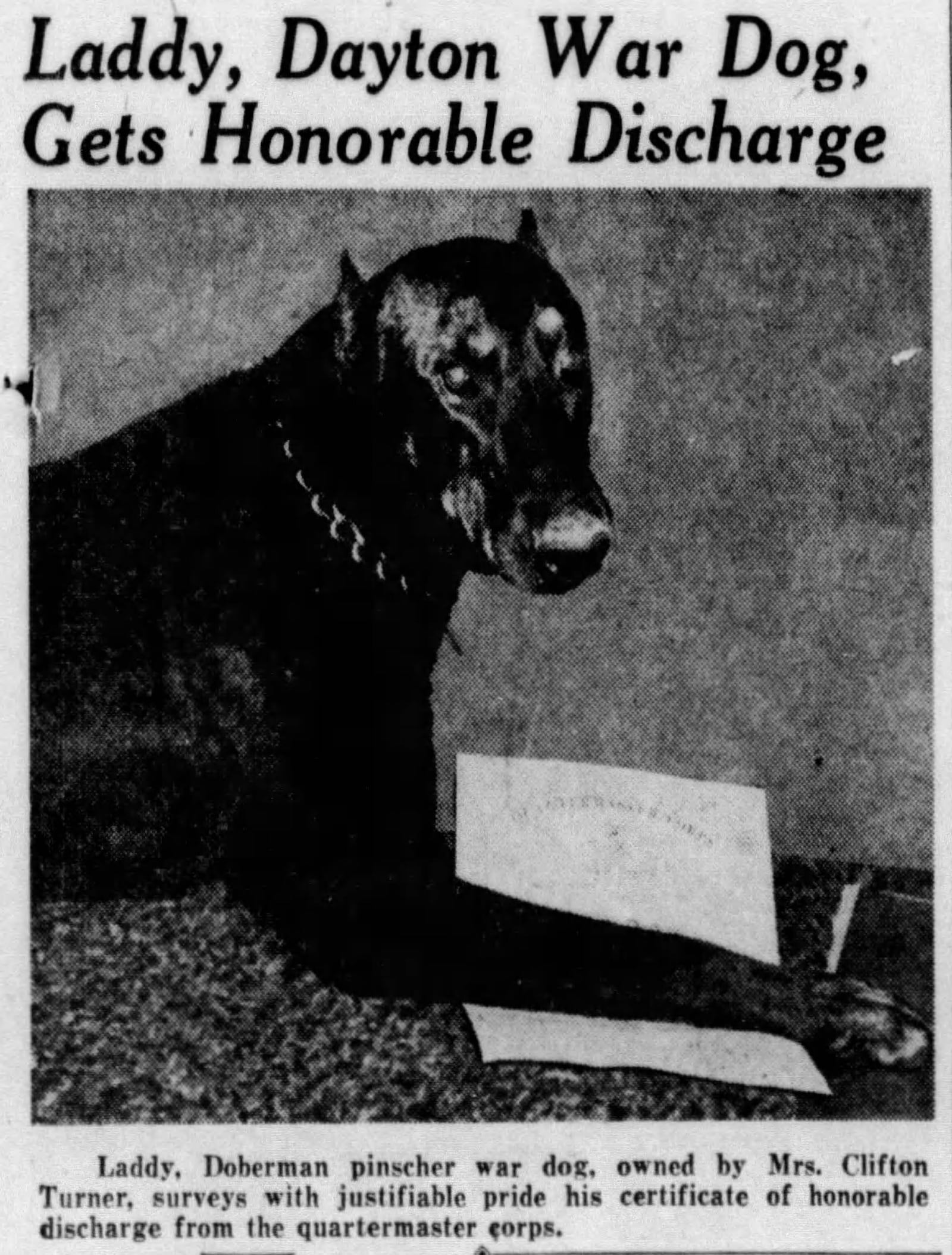 Dayton Daily News April 26, 1944. DAYTON DAILY NEWS ARCHIVES