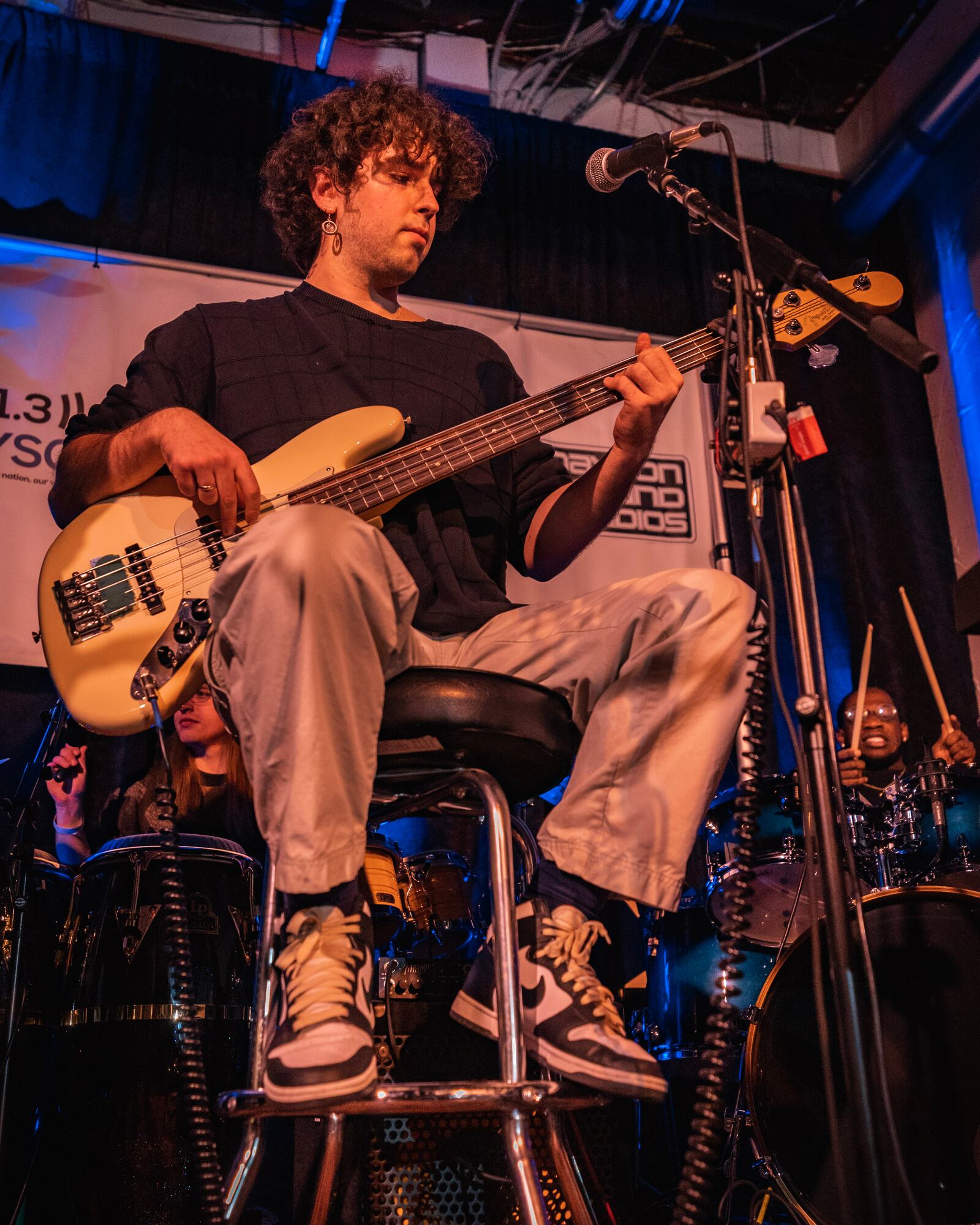 Carter Griffin, a graduate of Stivers School for the Arts, is bassist and leader of Crabswithoutlegs, the nine-piece jazz ensemble that was victorious in the Battle of the Bands finals at The Brightside in Dayton on Saturday, March 11.