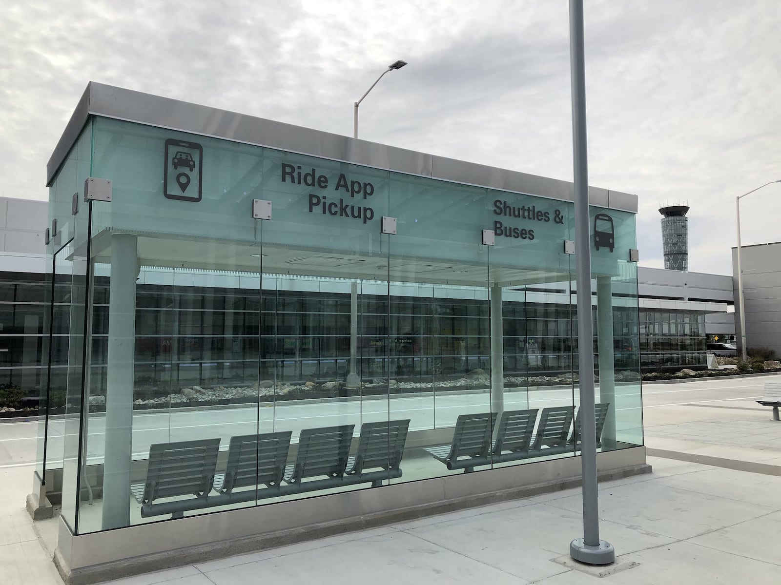 Improvements to the Dayton International Airport terminal completed this year include this new waiting area. LYNN HULSEY/Staff photo